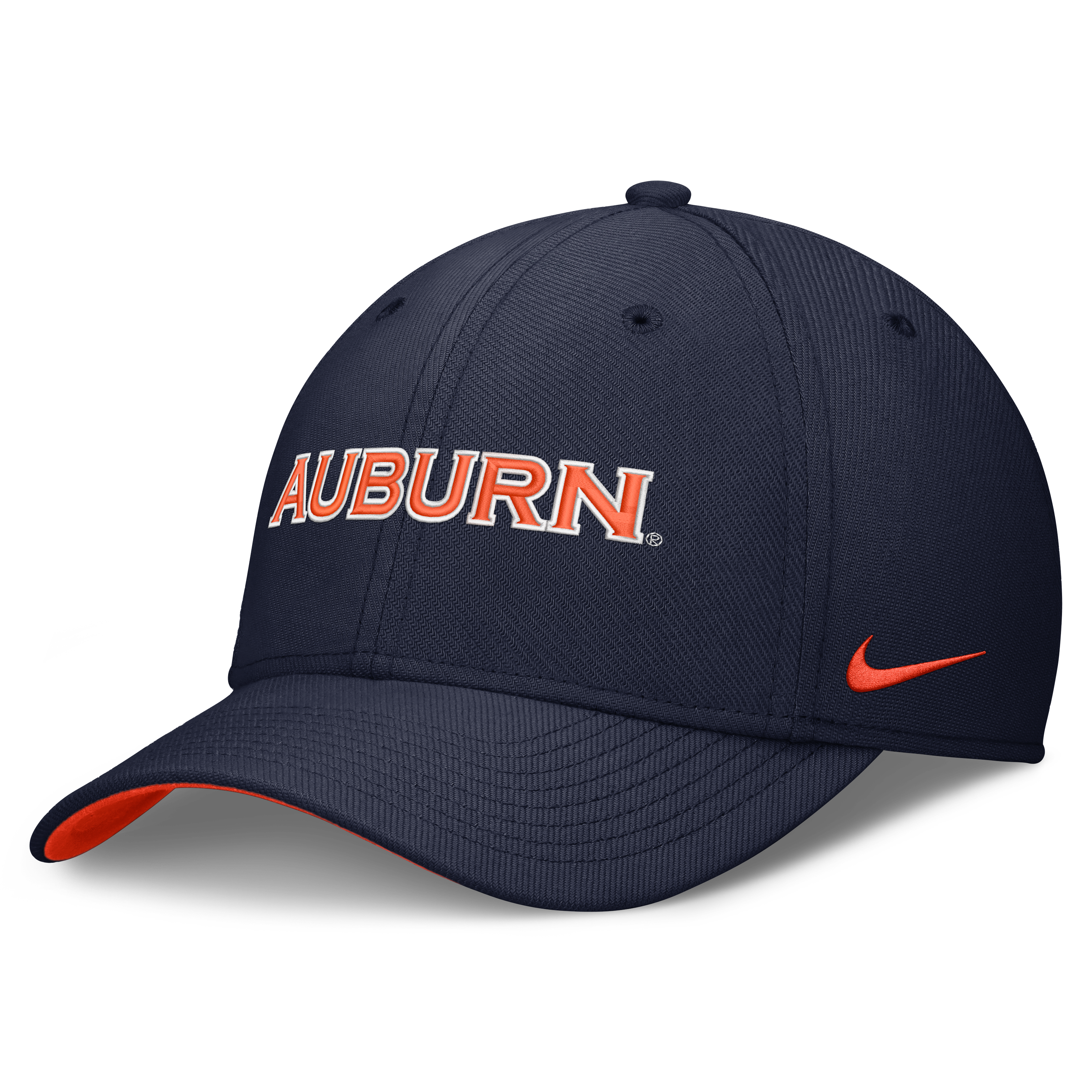 Casquette Nike bleu marine Auburn Tigers Primetime Team Rise Dri-FIT Flex pour homme