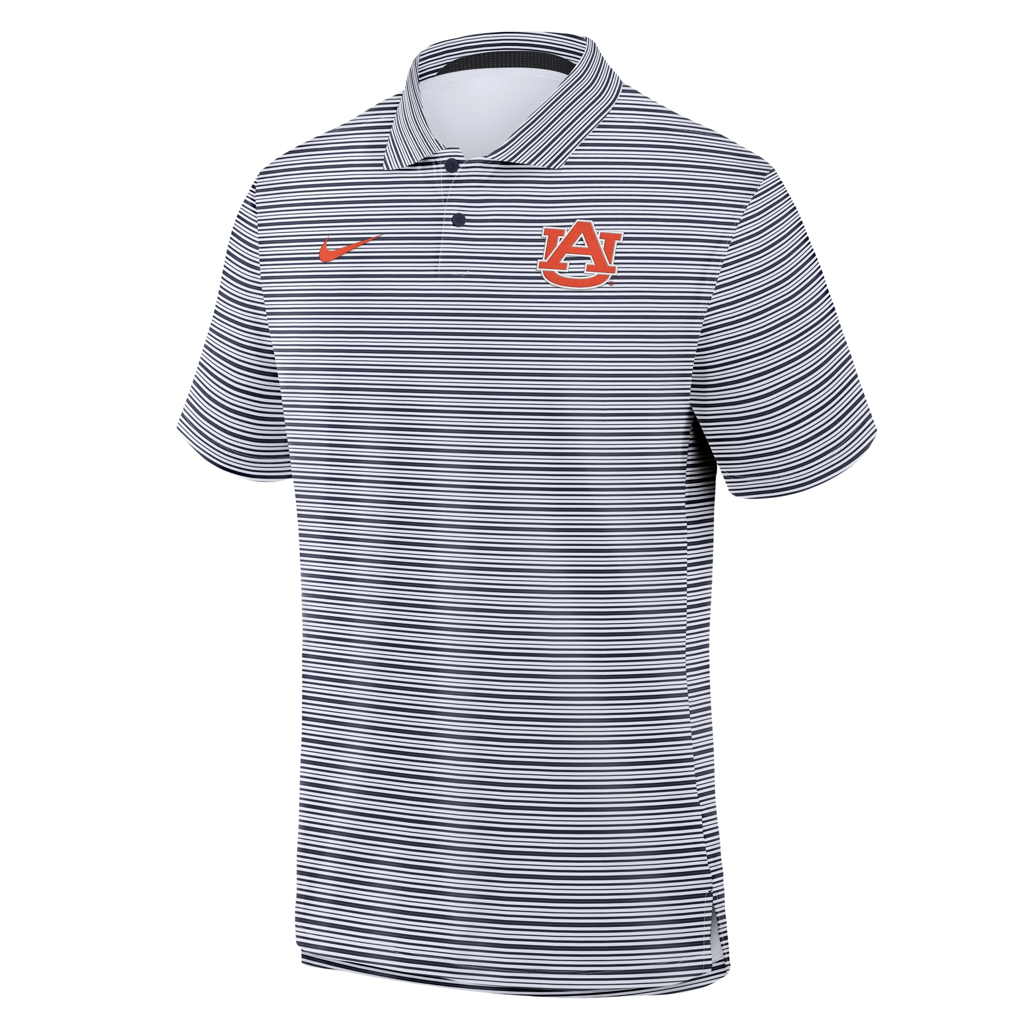 Polo rayé Dri-FIT Primetime Vapor bleu marine Nike Auburn Tigers pour homme