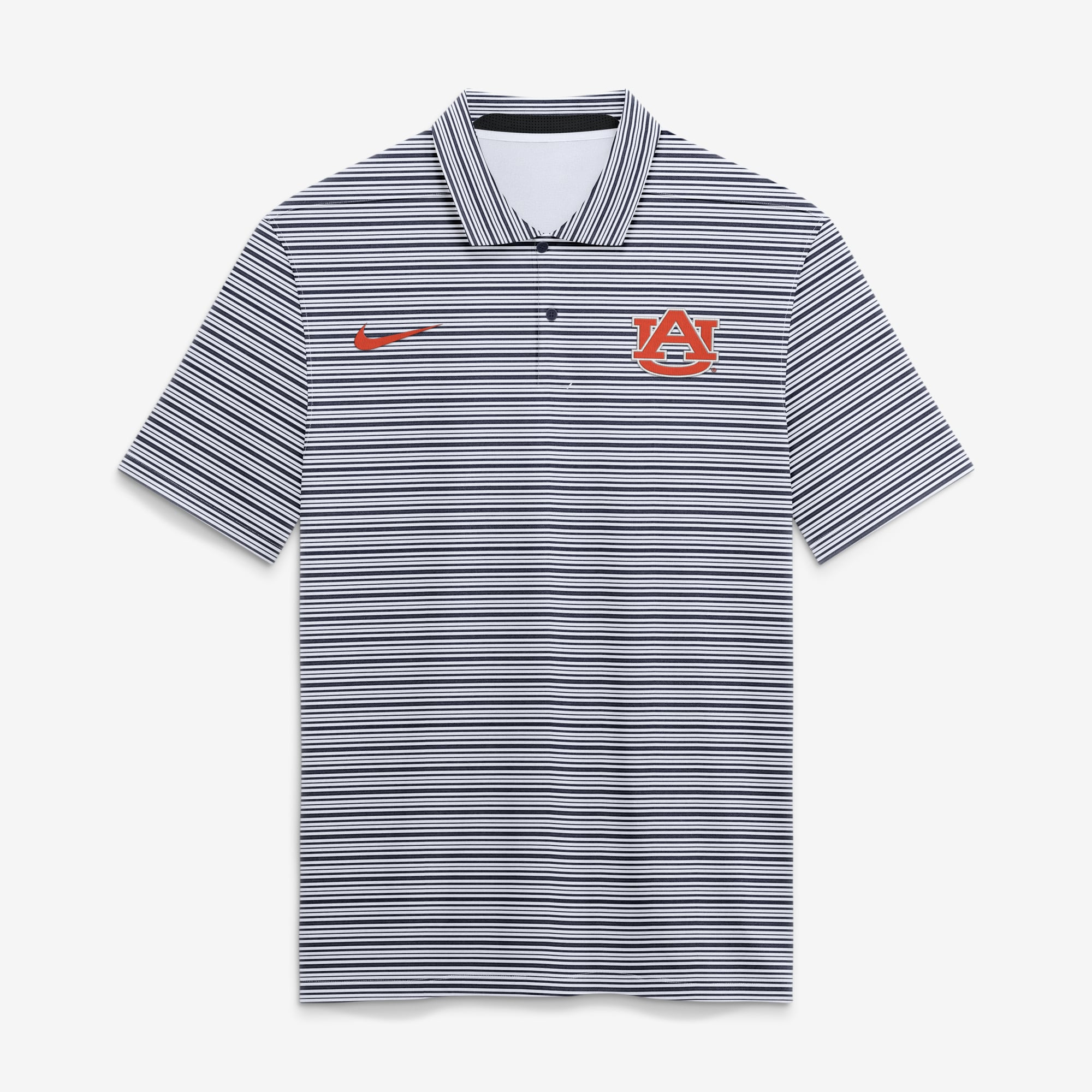 Polo rayé Dri-FIT Primetime Vapor bleu marine Nike Auburn Tigers pour homme