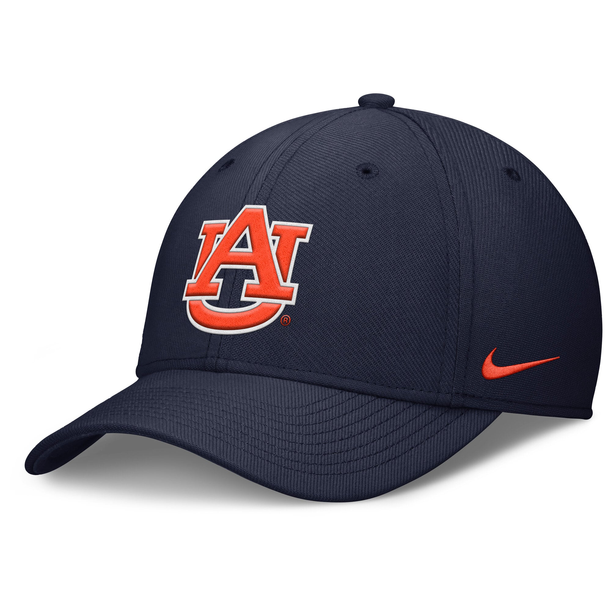 Men's Nike Navy Auburn Tigers Rise SwooshFlex Dri-FIT Hat