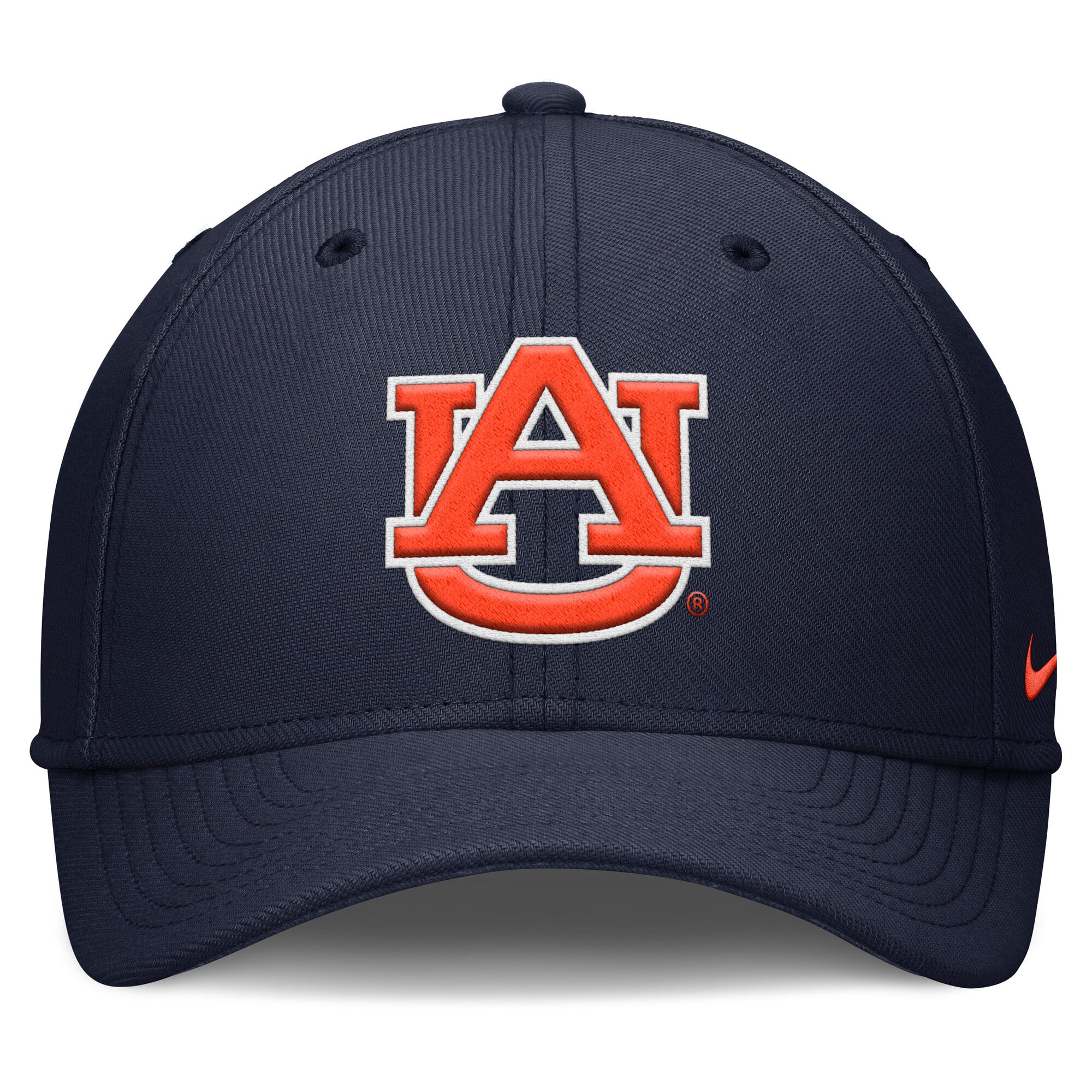 Men's Nike Navy Auburn Tigers Rise SwooshFlex Dri-FIT Hat
