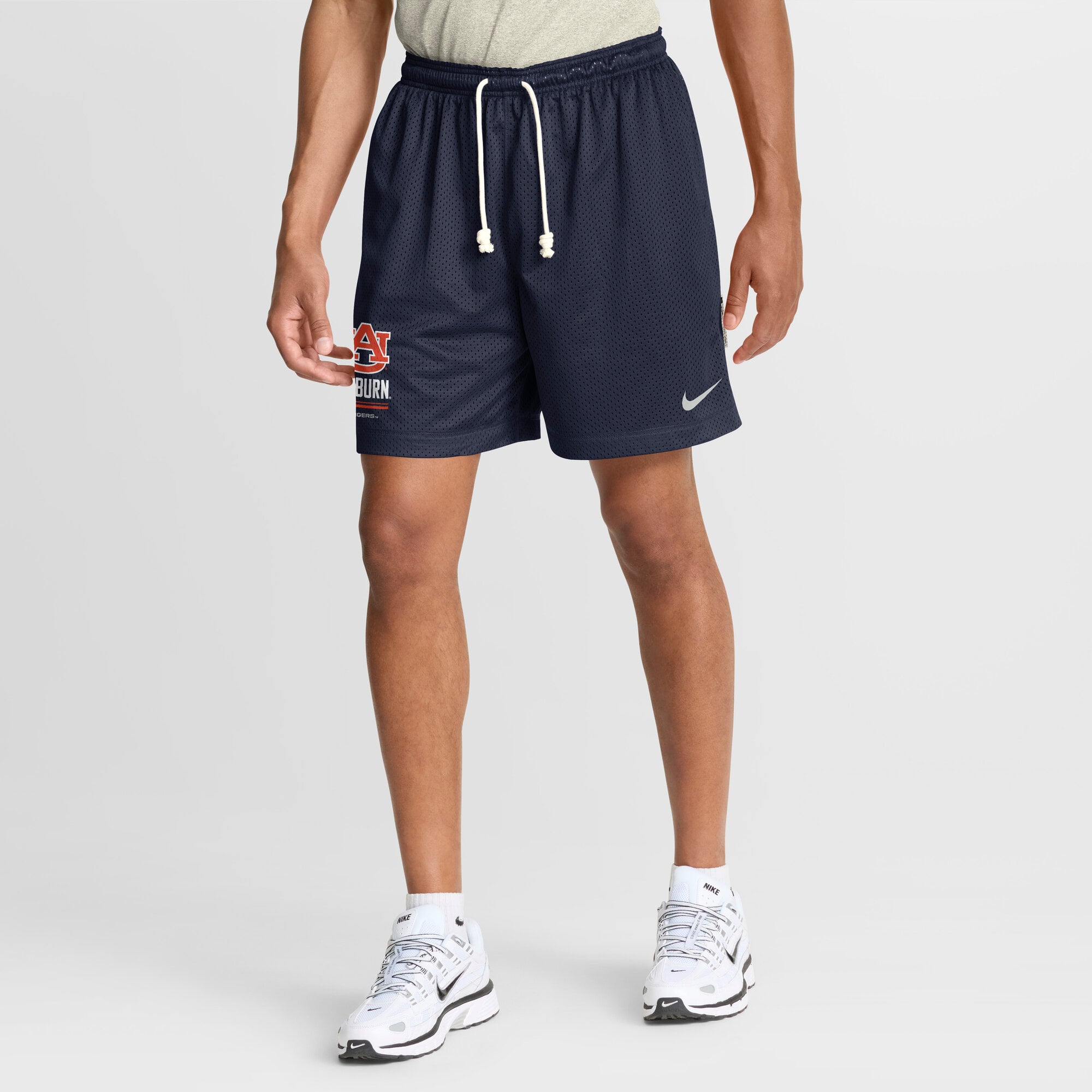 Men's Nike Navy/Anthracite Auburn Tigers 2026 Sideline Standard Issue Reversible Dri-FIT Shorts