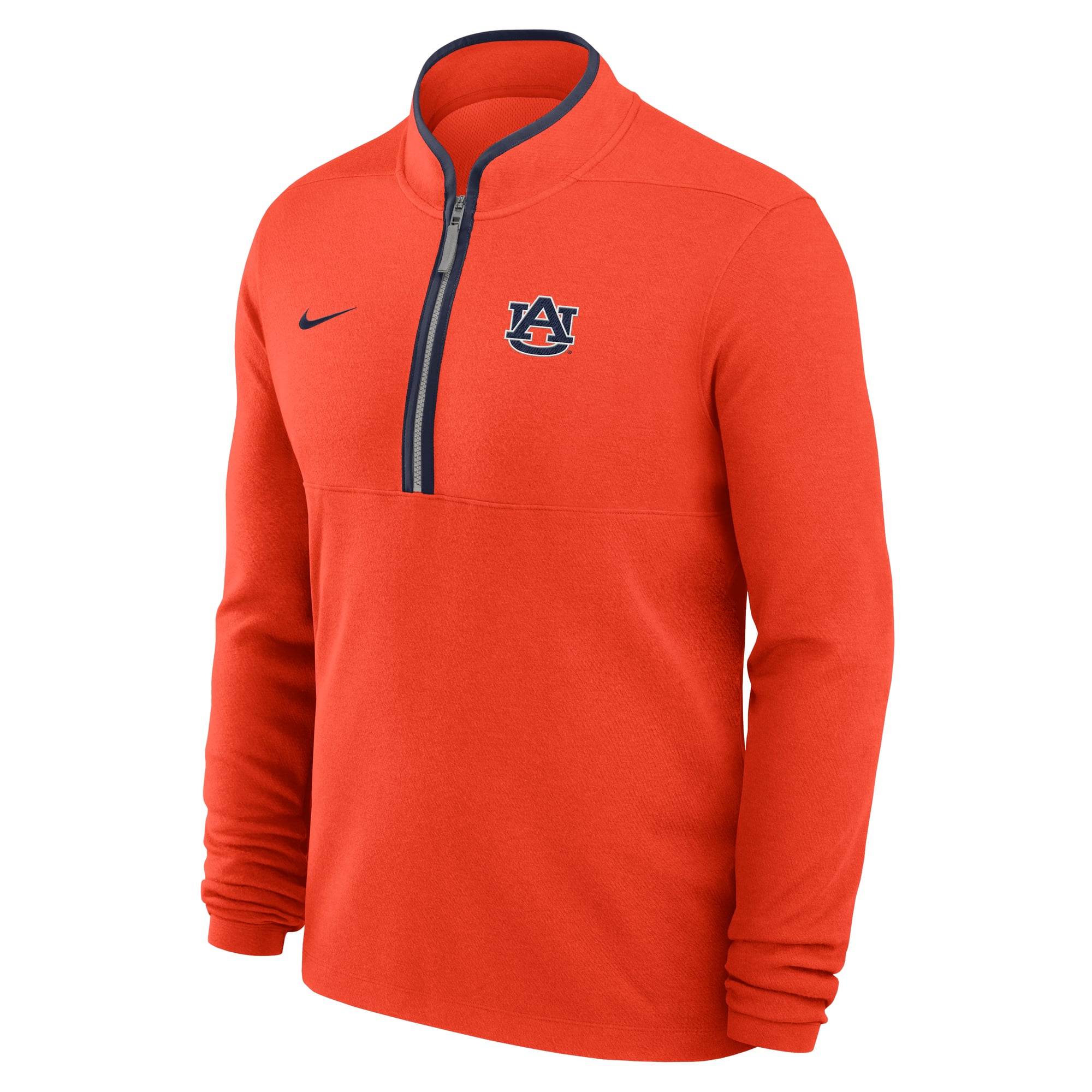 Men's Nike Orange Auburn Tigers Courtside Victory Dri-FIT Half-Zip Pullover
