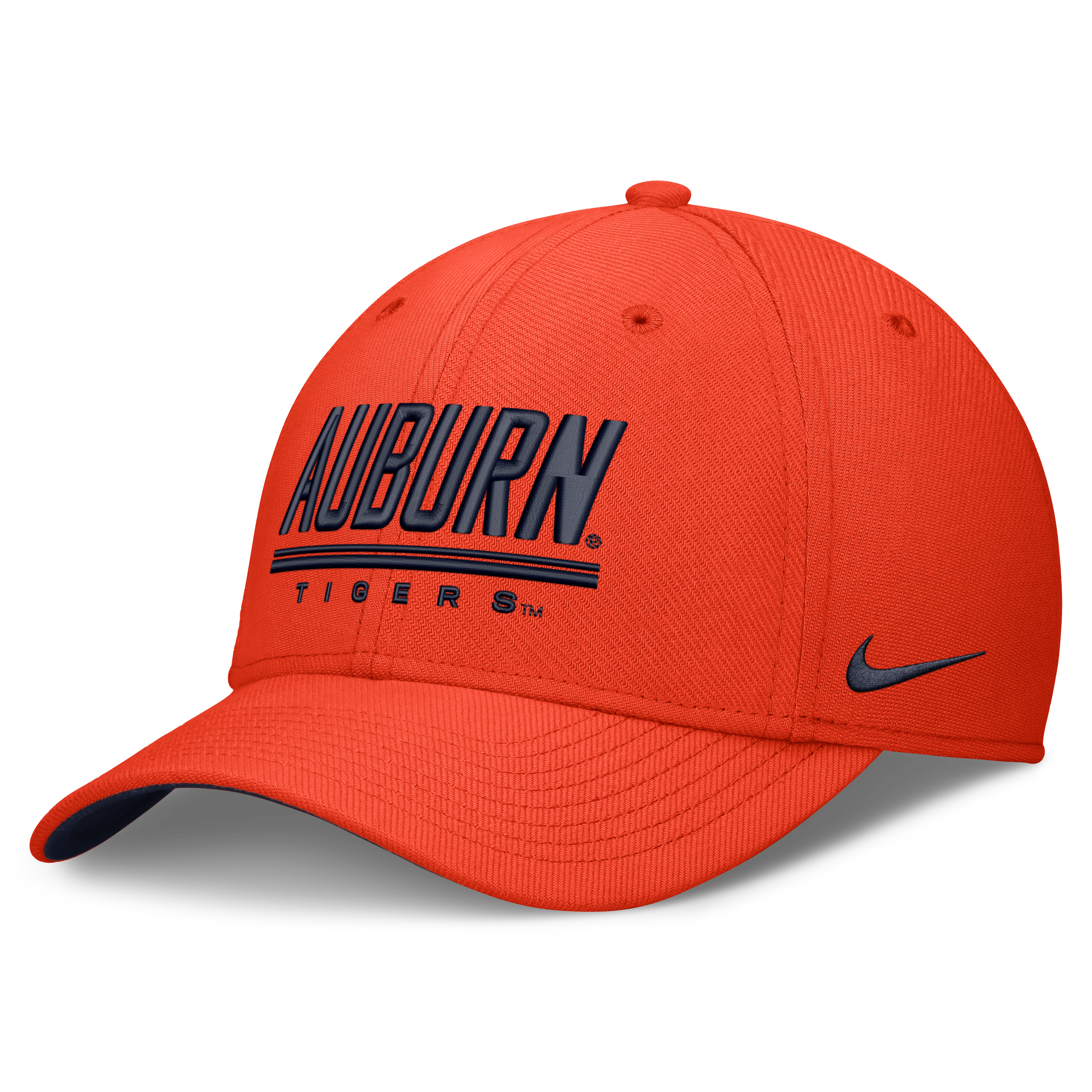 Casquette Nike Swooshflex orange Auburn Tigers Game Day Rise pour homme