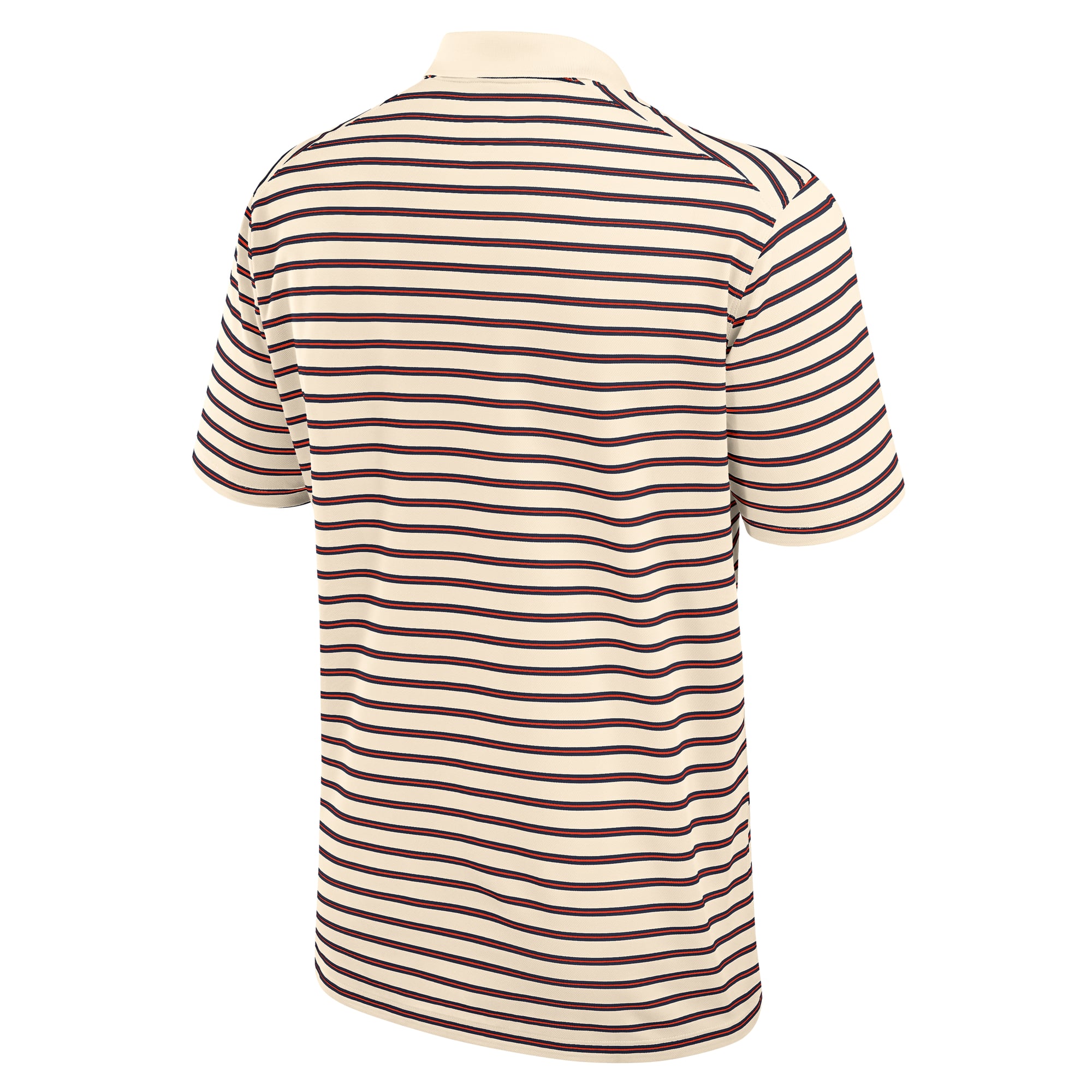 Men's Nike Tan Auburn Tigers Primary Logo Striped Dri-FIT Polo