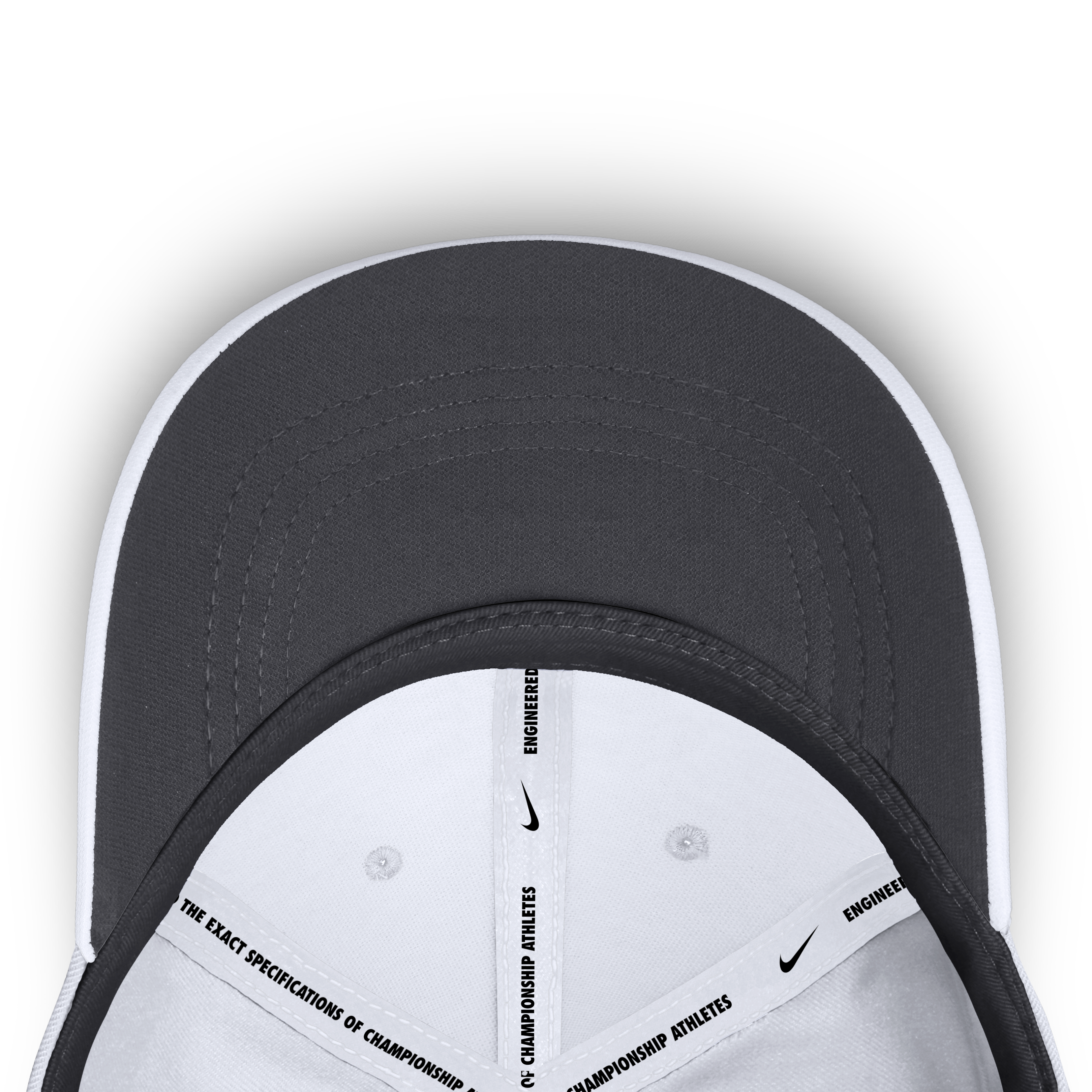 Casquette Nike blanche Auburn Tigers 2026 Sideline Practice AeroBill SwooshFlex Dri-FIT pour homme
