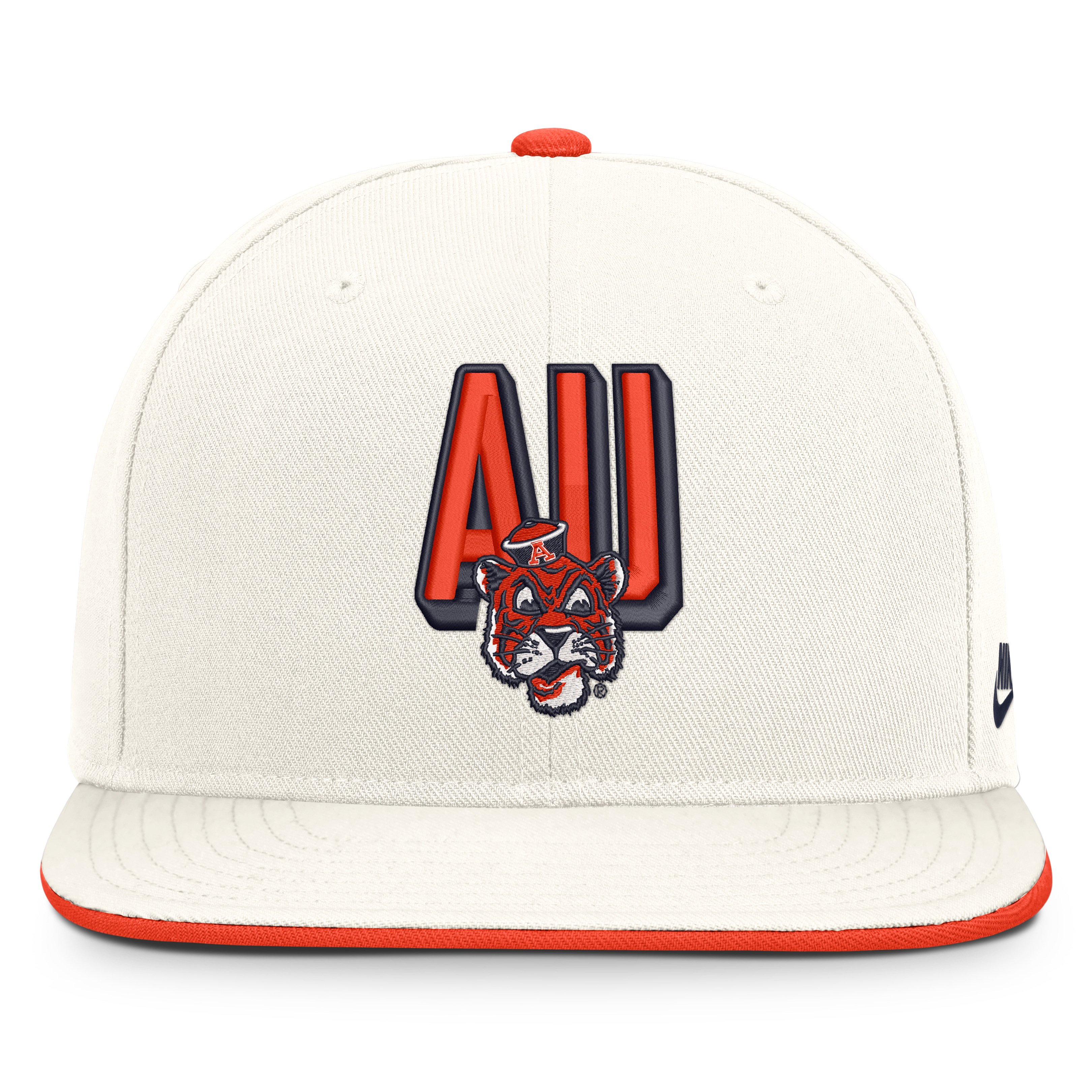 Casquette snapback Nike Pro blanche Auburn Tigers Legacy Letter & Mascot pour homme