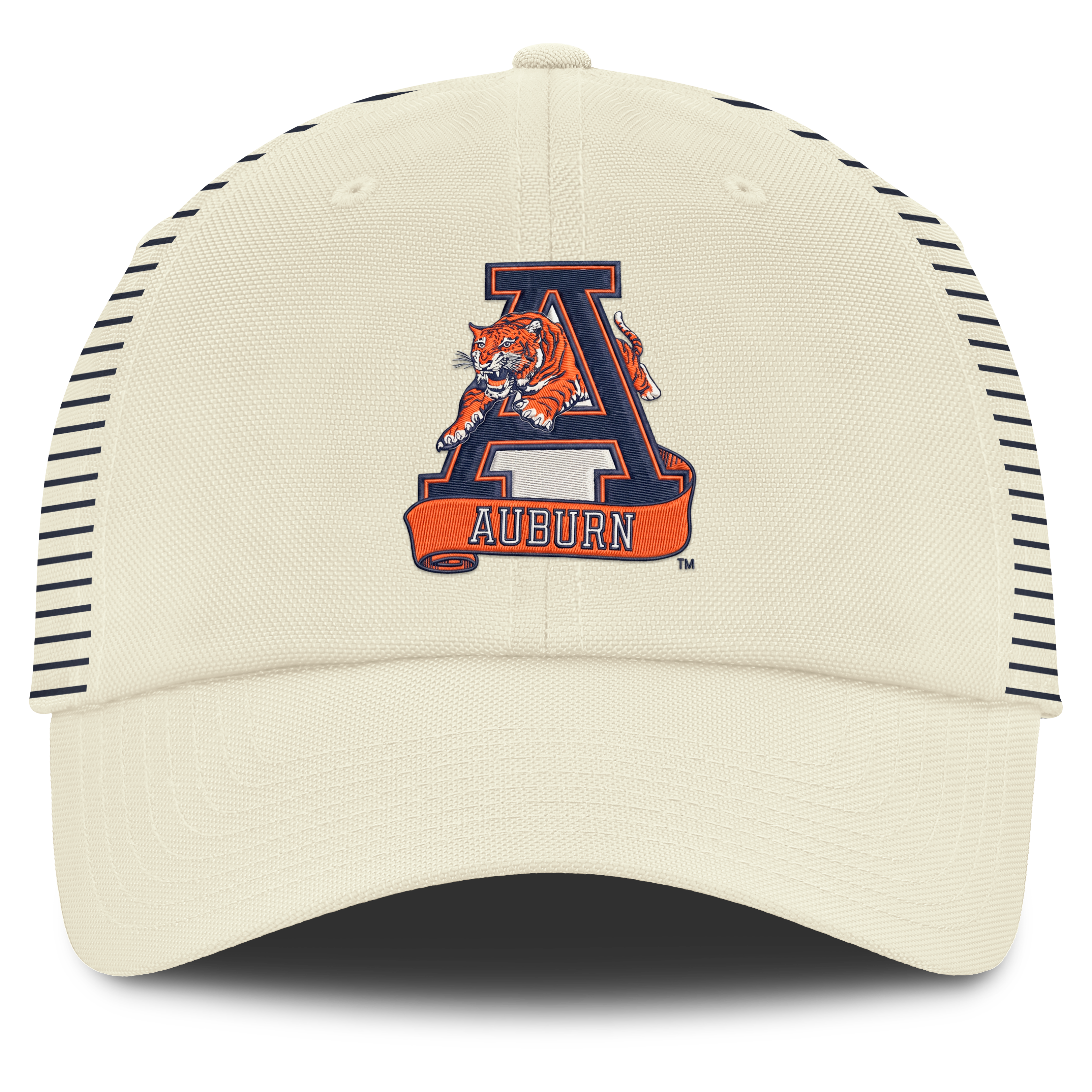 Casquette ajustable Nike blanche Auburn Tigers Vault Logo Stripe Club Dri-FIT pour homme