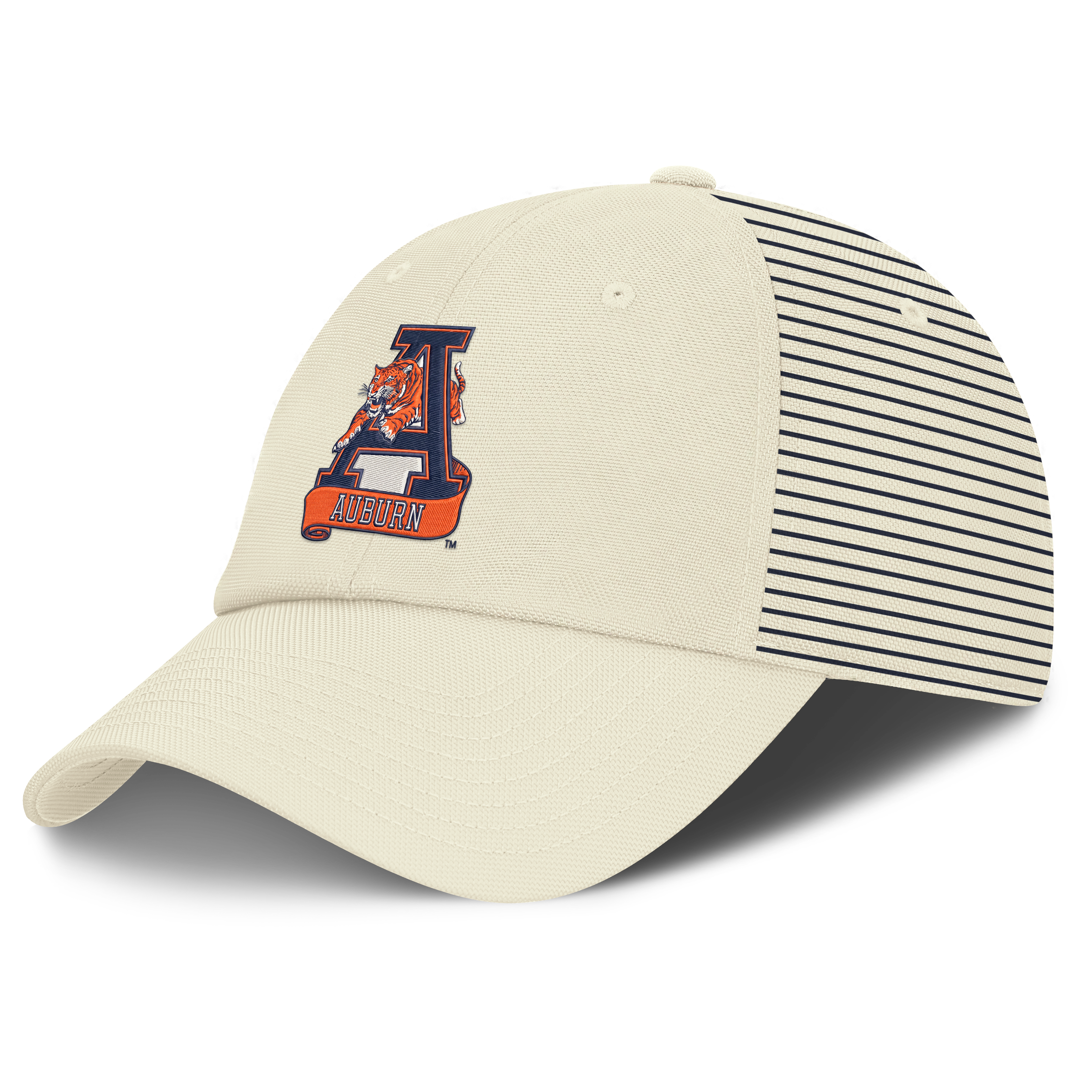 Casquette ajustable Nike blanche Auburn Tigers Vault Logo Stripe Club Dri-FIT pour homme