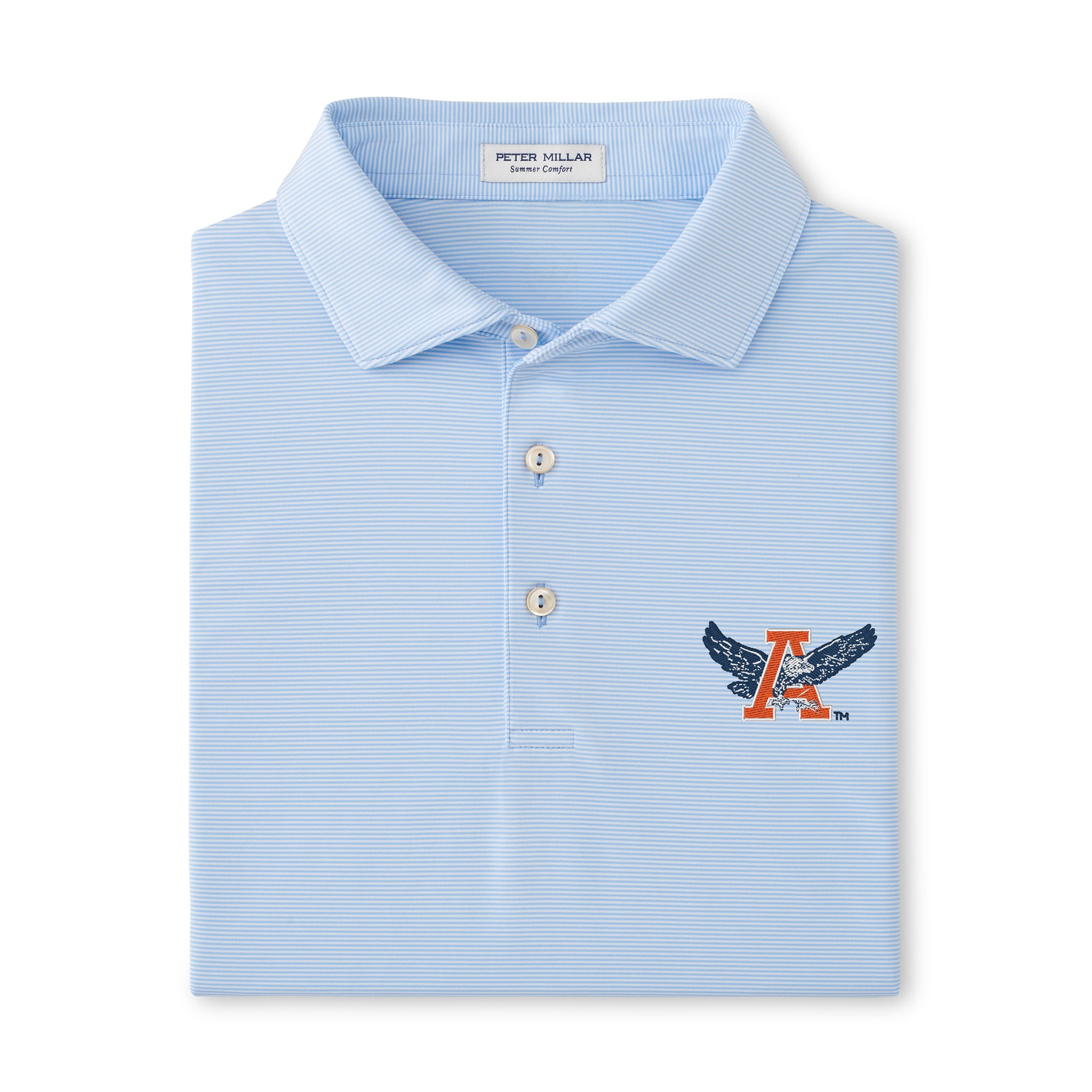 Polo de performance Peter Millar bleu clair Auburn Tigers Jubilee pour homme