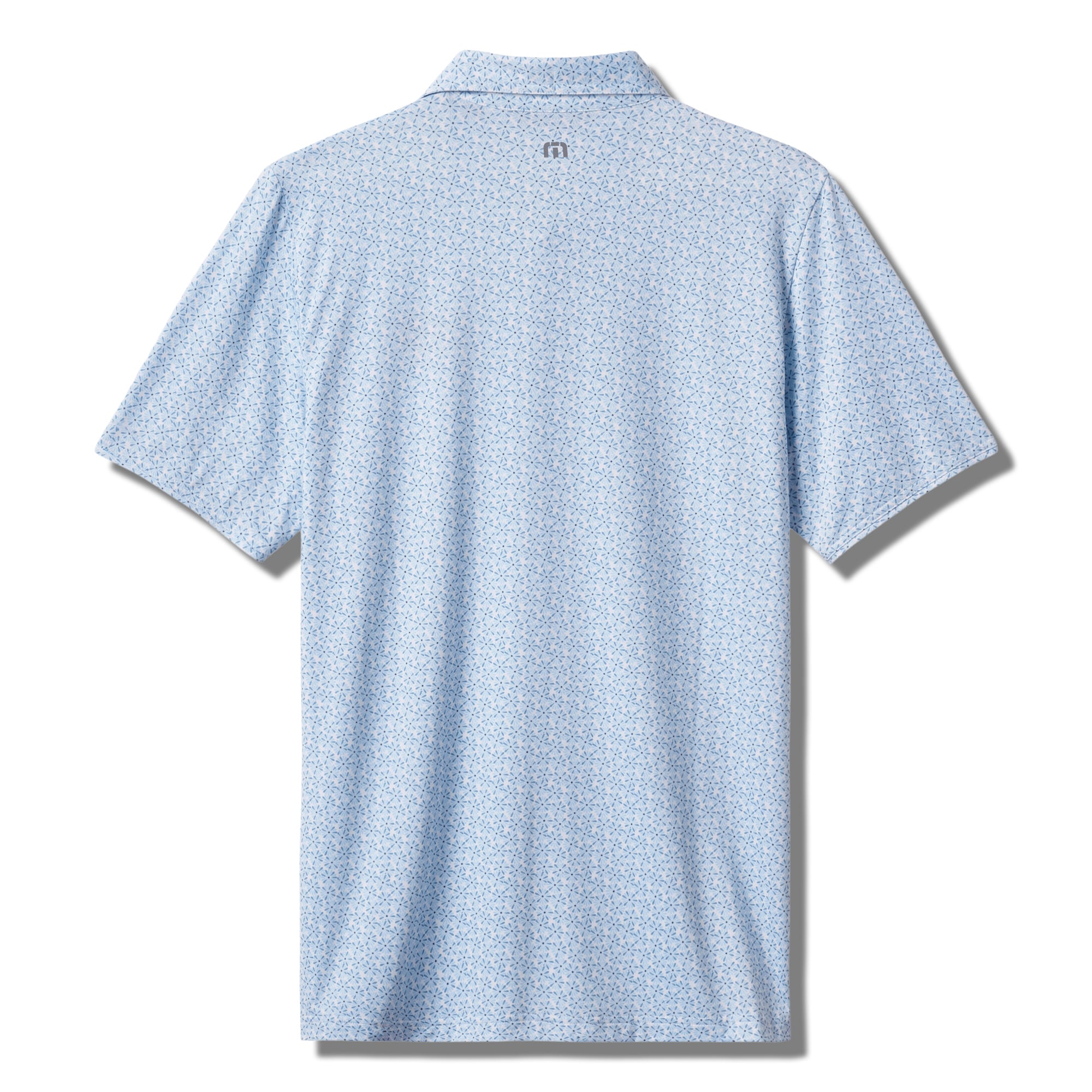 Polo homme TravisMathew blanc/bleu Auburn Tigers College Bound en mélange de trois matières
