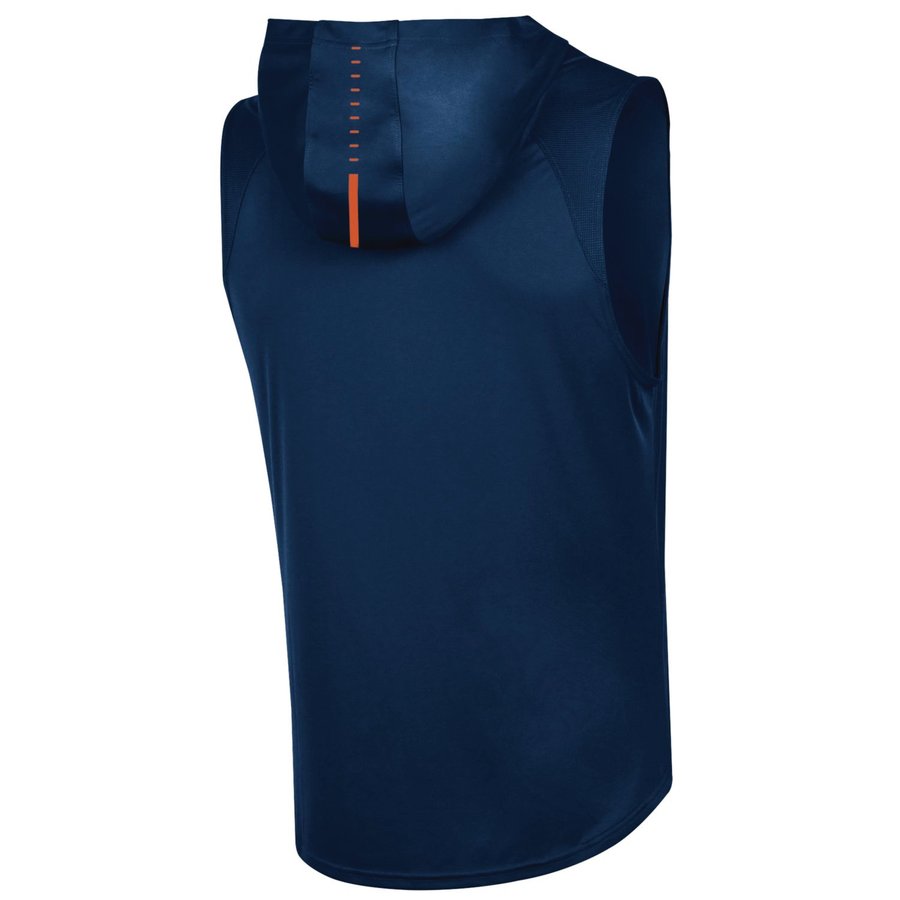 Men's Under Armour Navy Auburn Tigers Performance Sideline Sleeveless  Pullover Hoodie