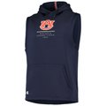 Men's Under Armour Navy Auburn Tigers Sideline Campus Sleeveless Pullover  Hoodie