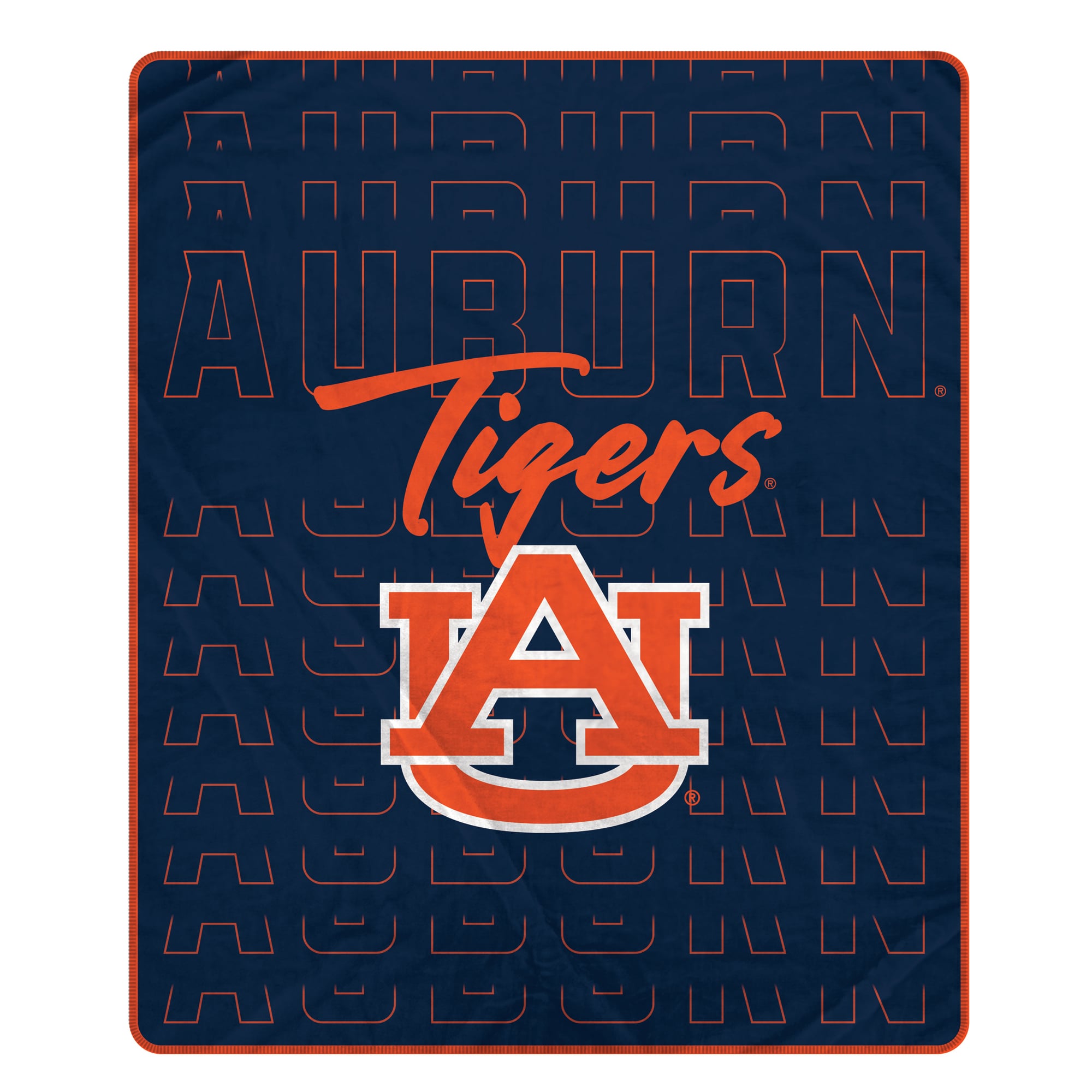 Couverture ultra douce Pegasus Auburn Tigers Echo Script Fade 50" x 60"