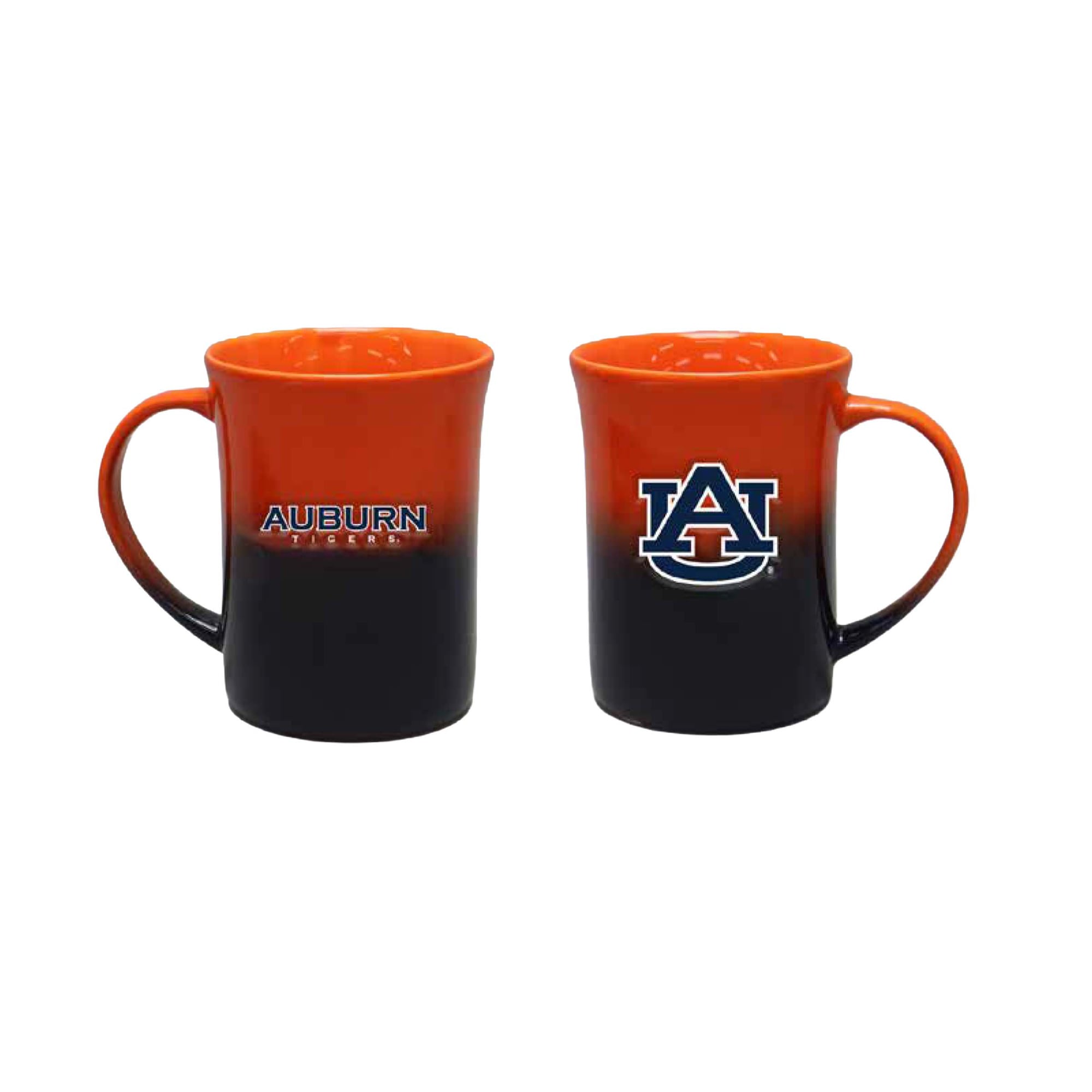 Ensemble de deux tasses en céramique ombrées de 44 cl (15 oz) aux couleurs des Auburn Tigers de The Memory Company
