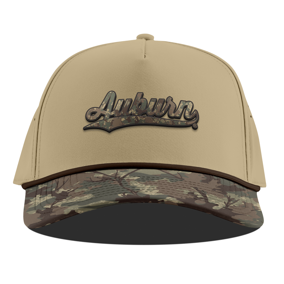 Casquette unisexe à visière plate Auburn Tigers Timber Camo, ajustable
