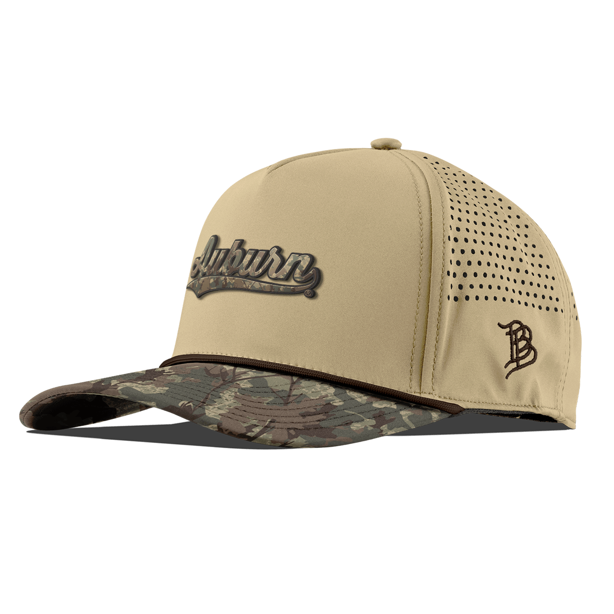 Casquette unisexe à visière plate Auburn Tigers Timber Camo, ajustable