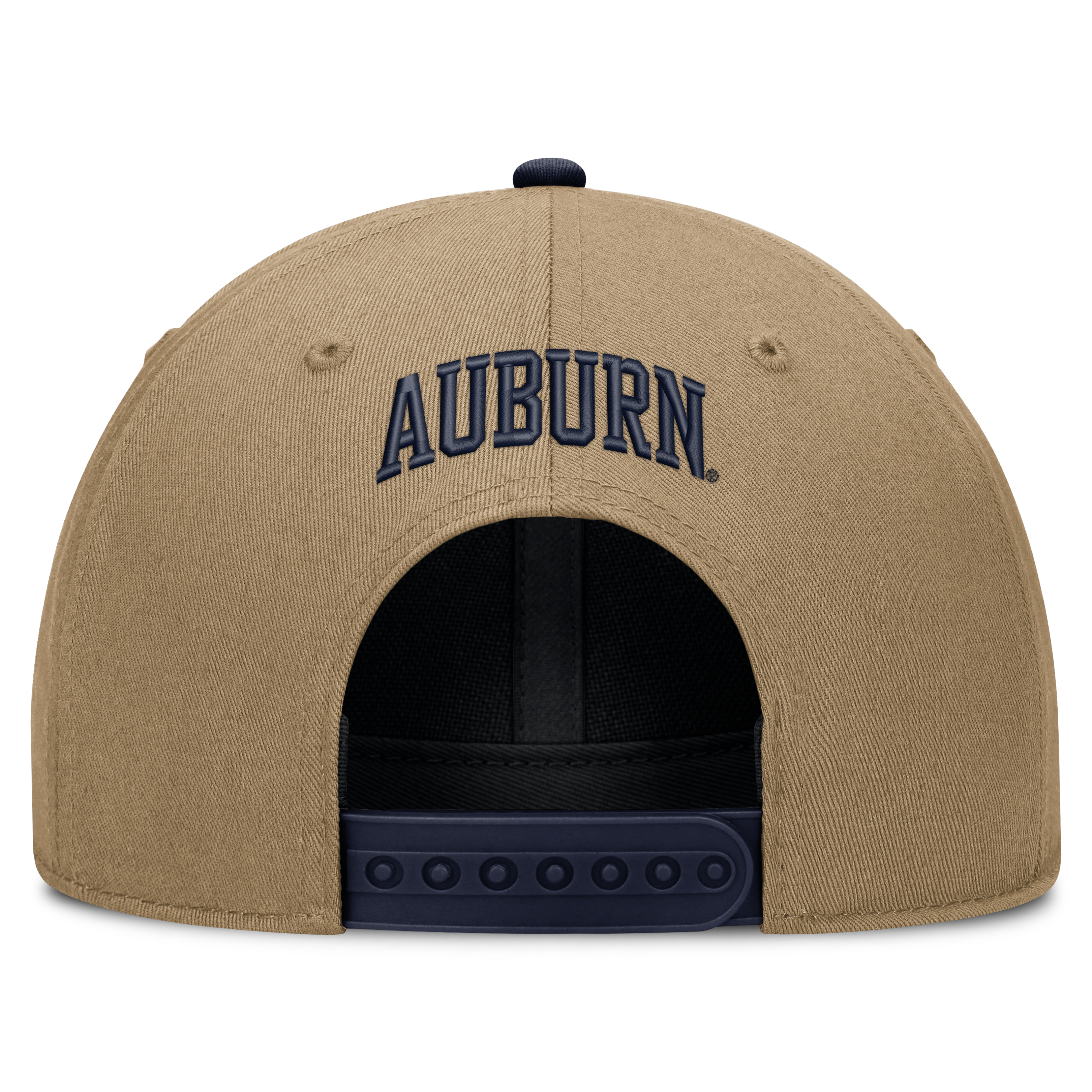 Casquette unisexe Nike beige/marine Auburn Tigers Primetime Rise Dri-FIT ajustable