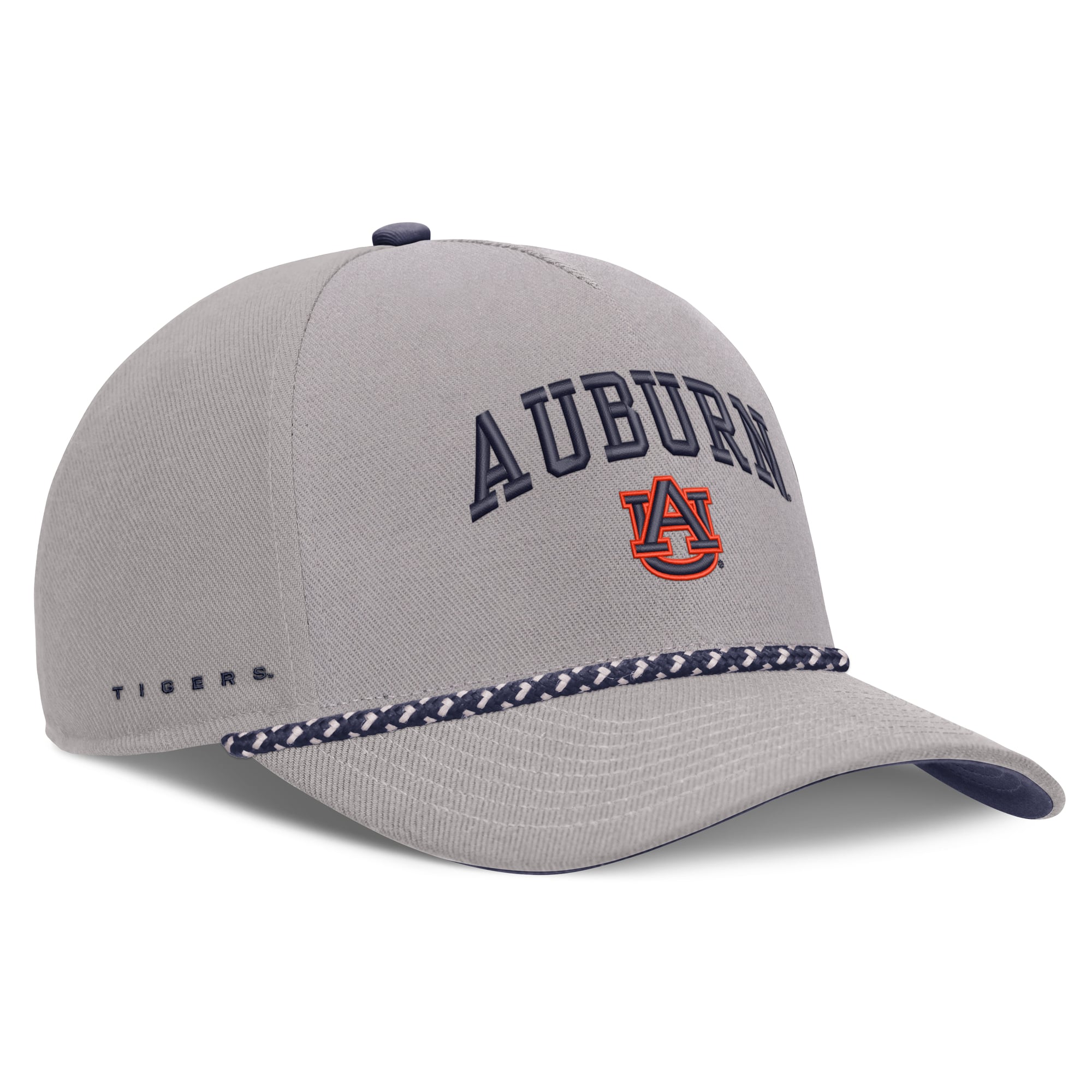 Casquette unisexe Nike grise Auburn Tigers Primetime Rise à cordon ajustable