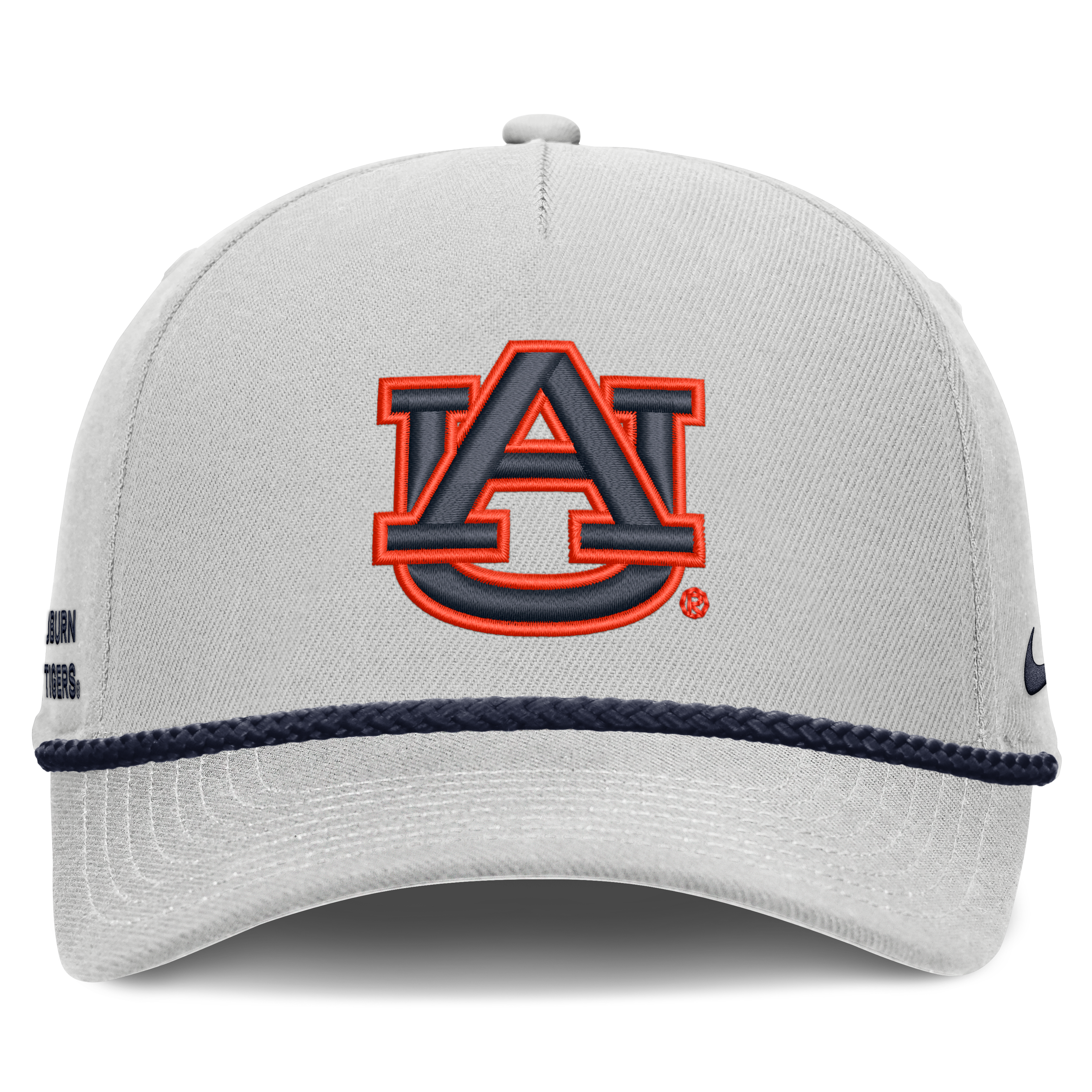 Casquette unisexe Nike grise Auburn Tigers Rope Rise ajustable