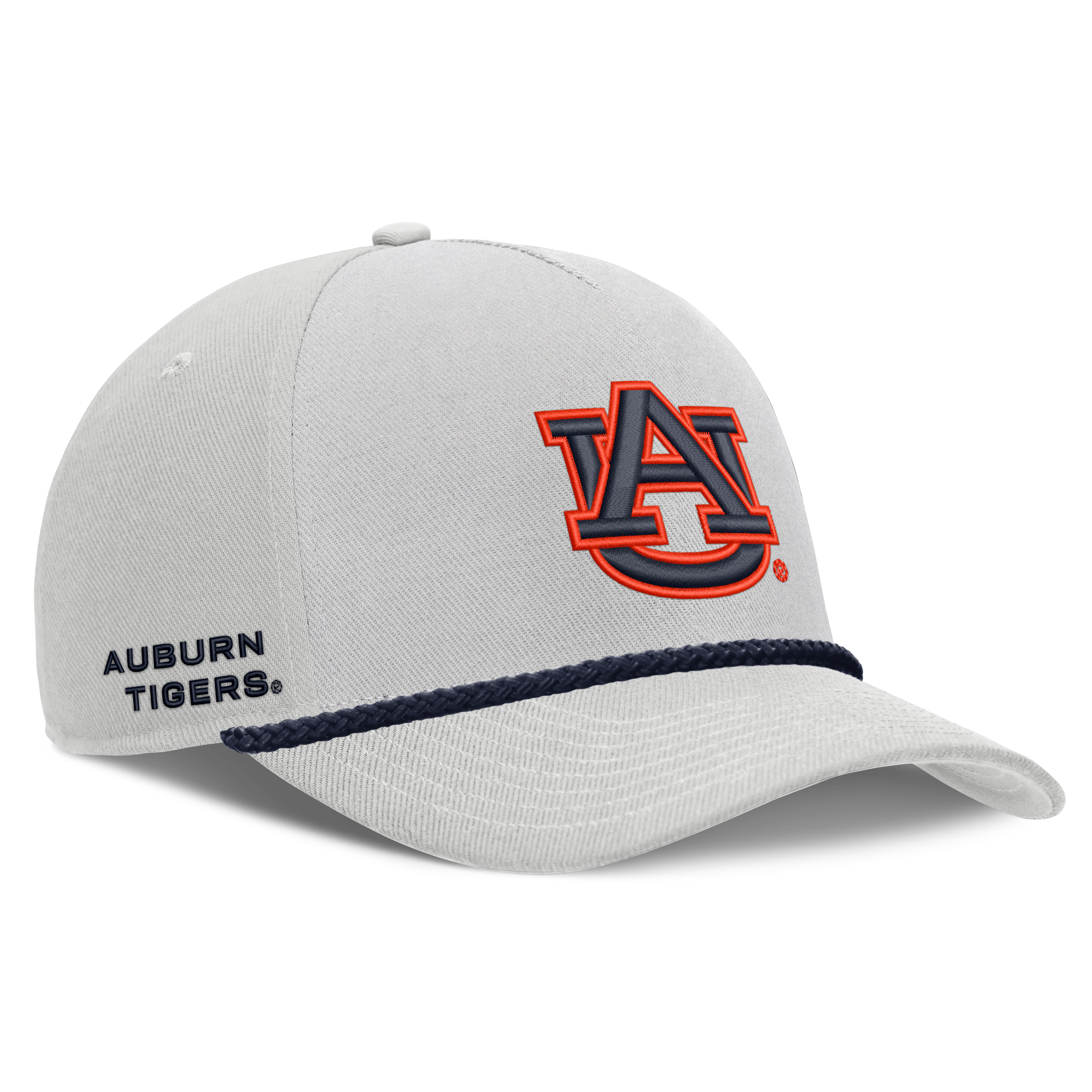 Casquette unisexe Nike grise Auburn Tigers Rope Rise ajustable