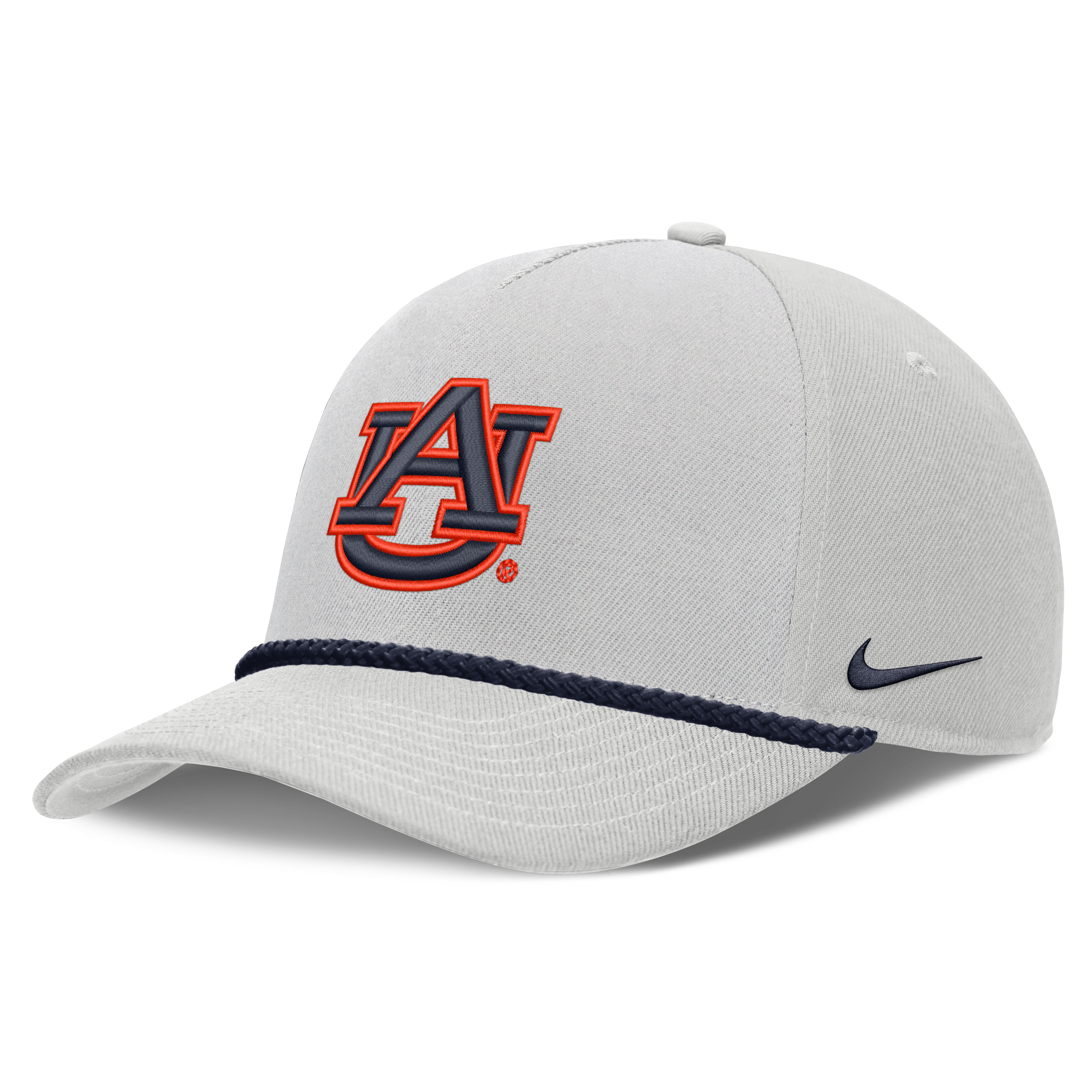 Casquette unisexe Nike grise Auburn Tigers Rope Rise ajustable