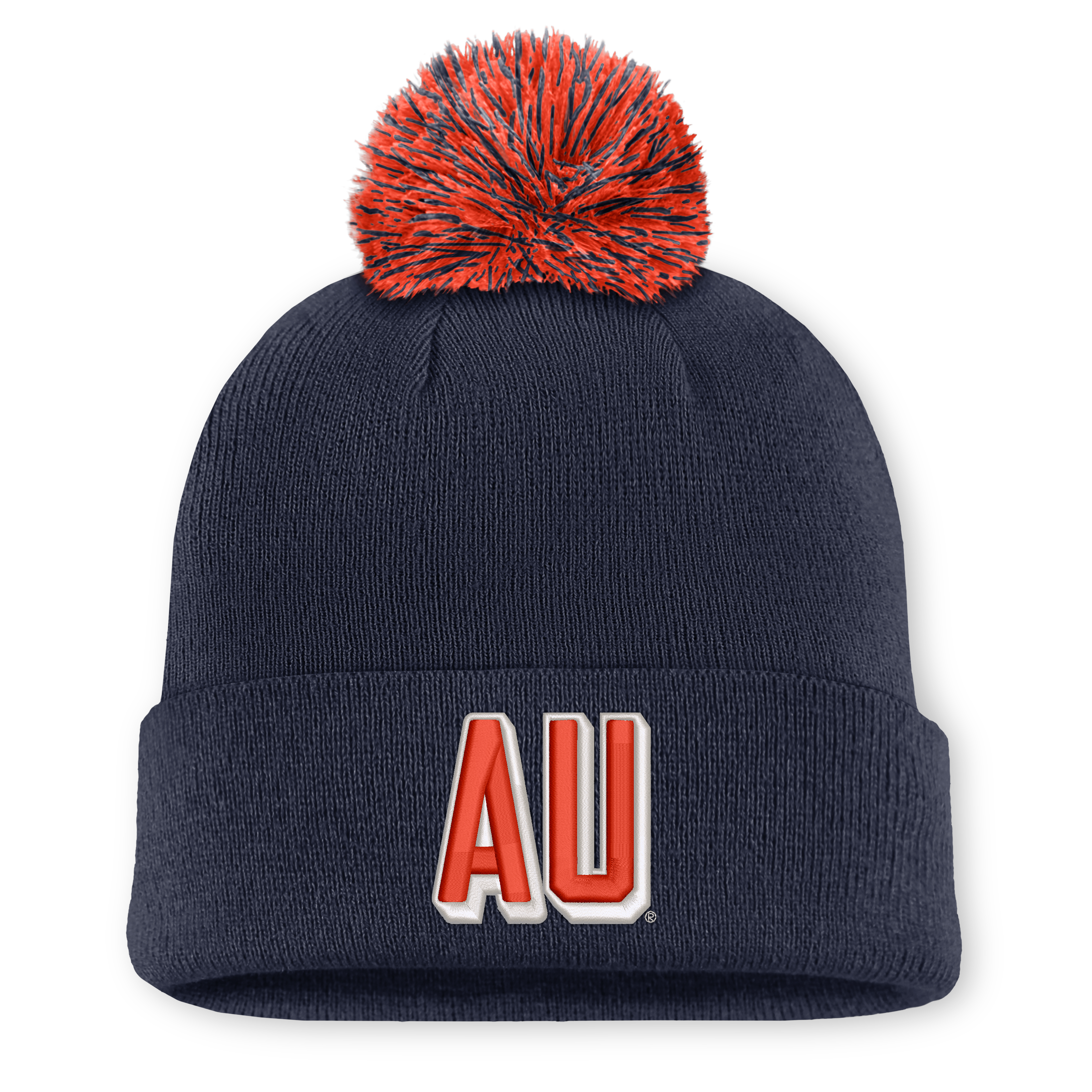 Bonnet unisexe Nike blanc à pompon avec logo des Auburn Tigers et lettre de la mascotte