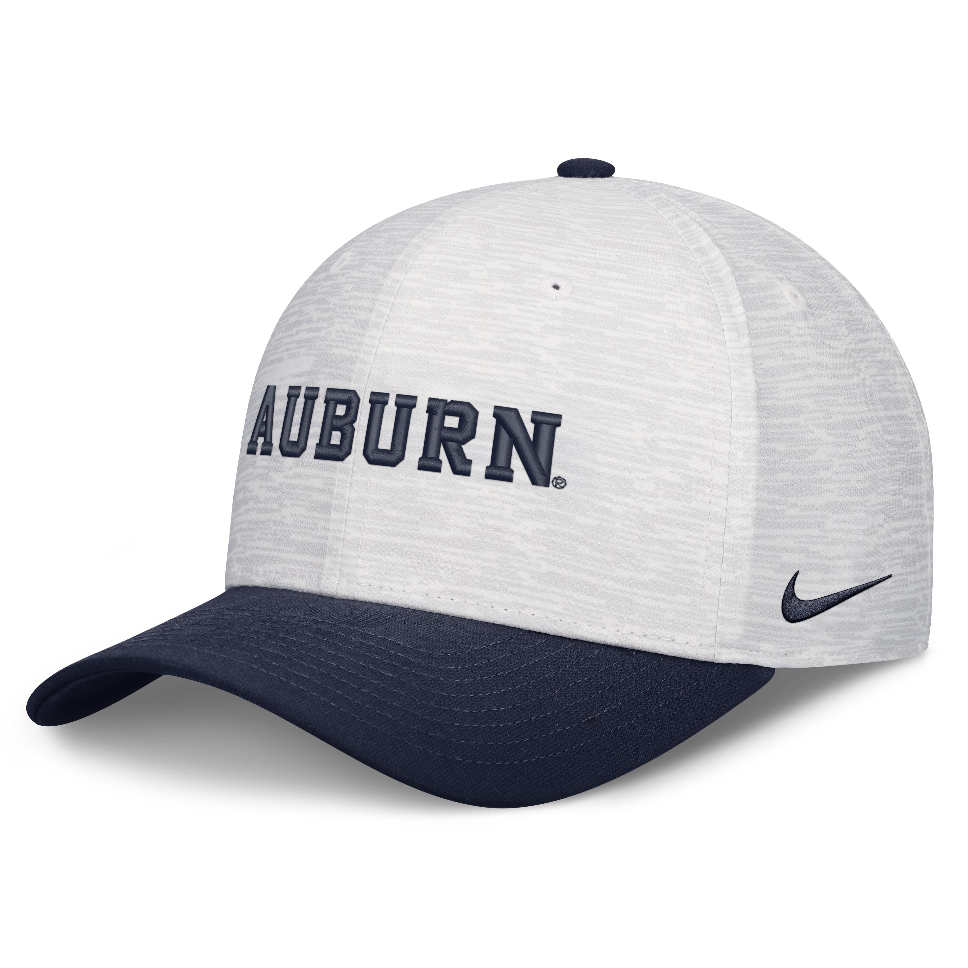 Casquette unisexe Nike blanche/marine Auburn Tigers Primetime Rise ajustable