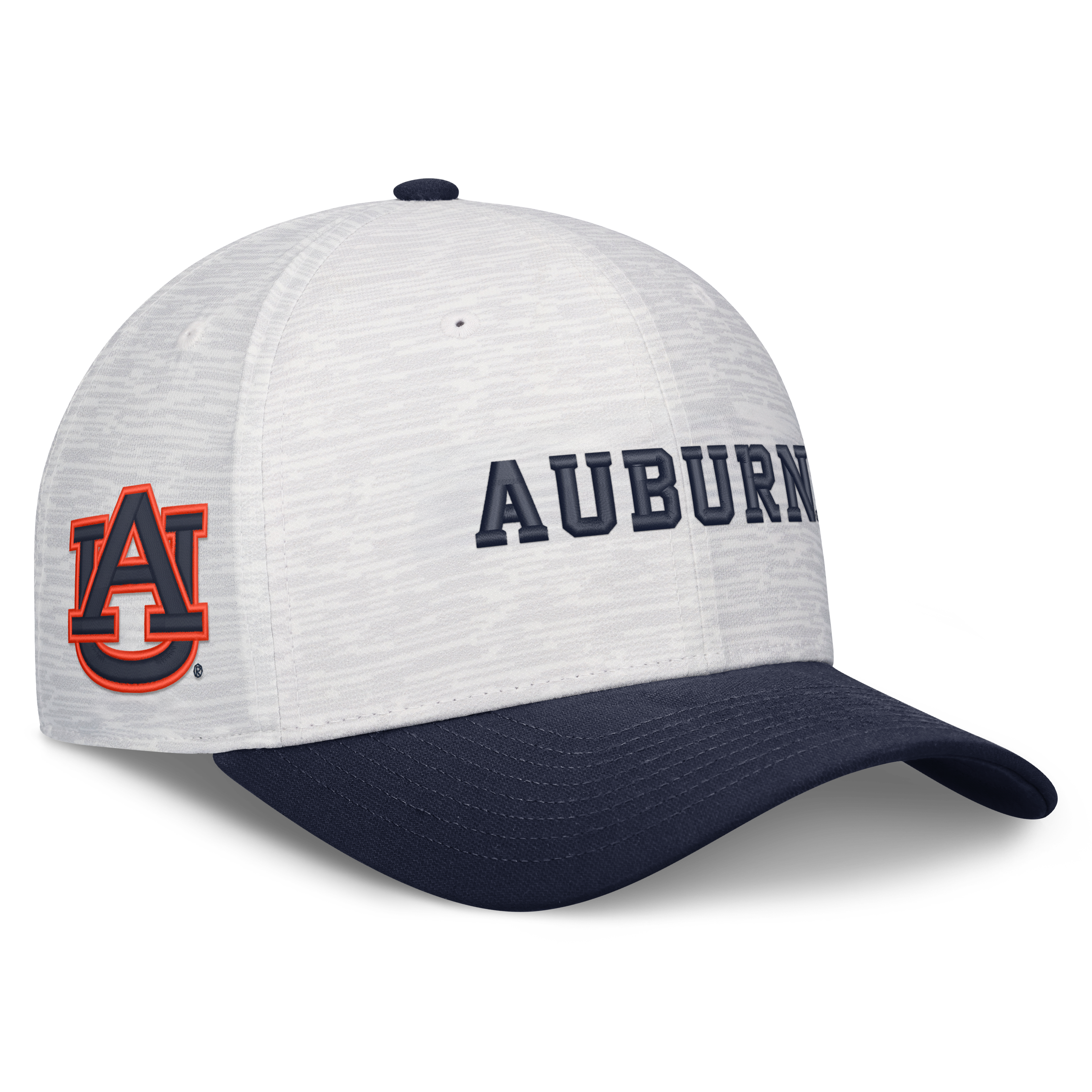 Casquette unisexe Nike blanche/marine Auburn Tigers Primetime Rise ajustable
