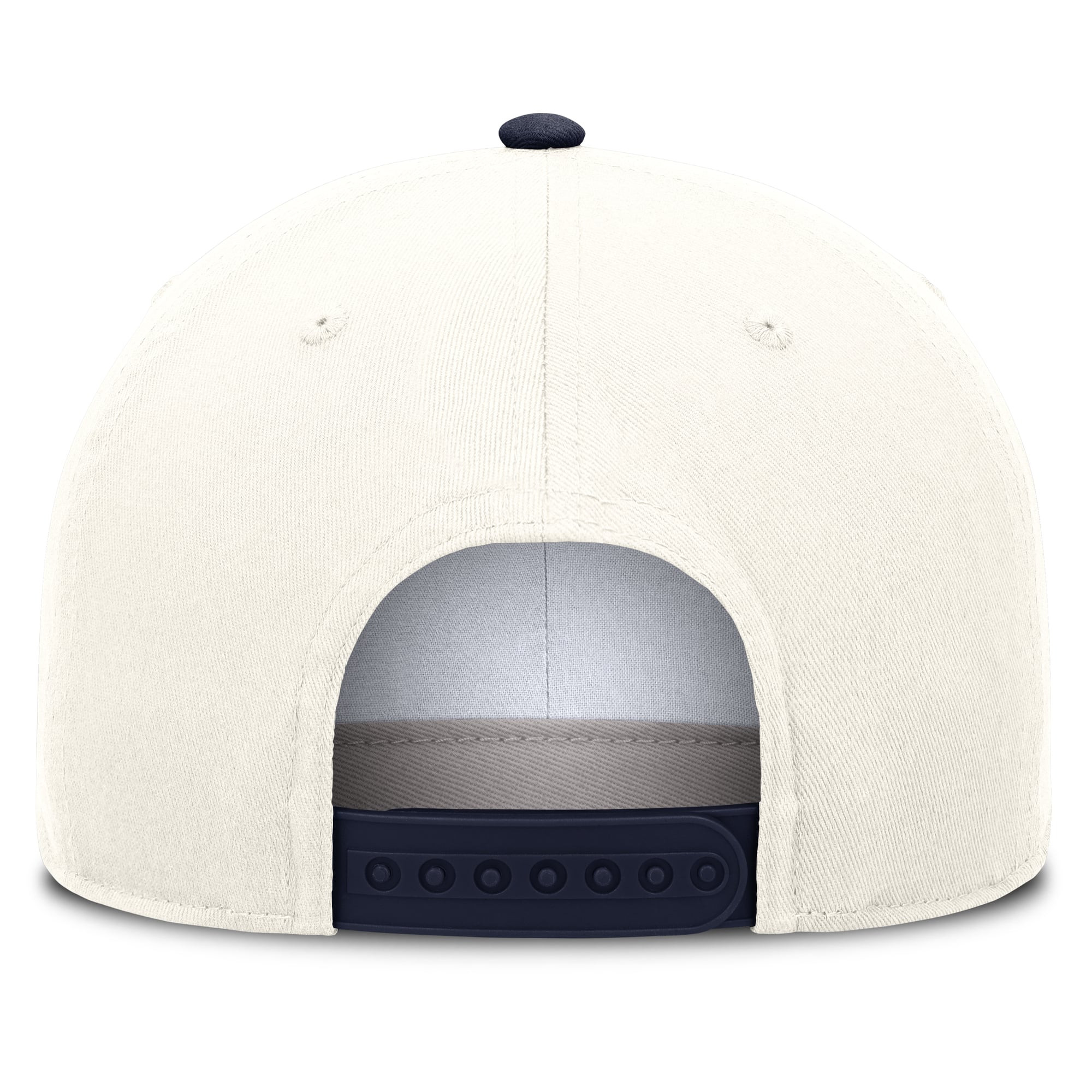 Casquette unisexe Nike blanche/marine Auburn Tigers Rise avec logo latéral et technologie Dri-FIT ajustable