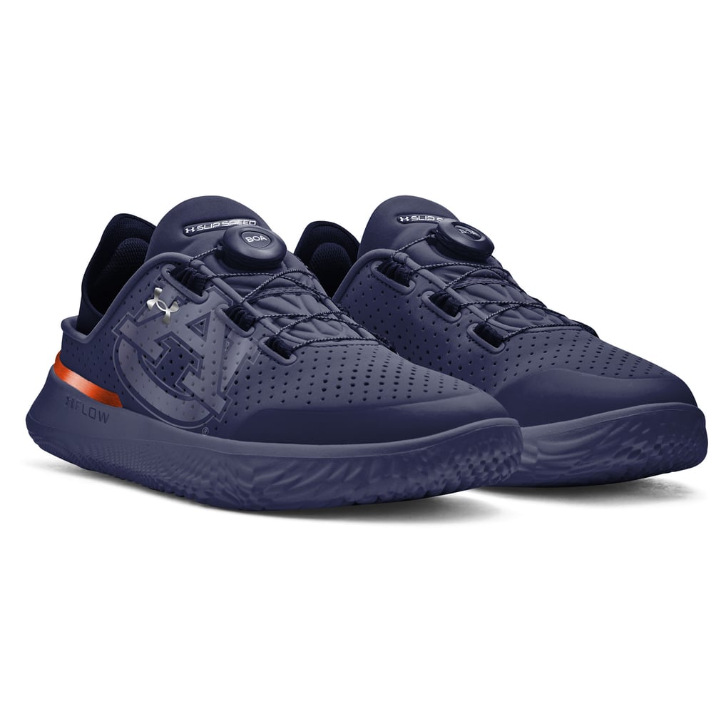 Unisex Under Armour Navy Auburn Tigers SlipSpeed Running Shoes display picture 1