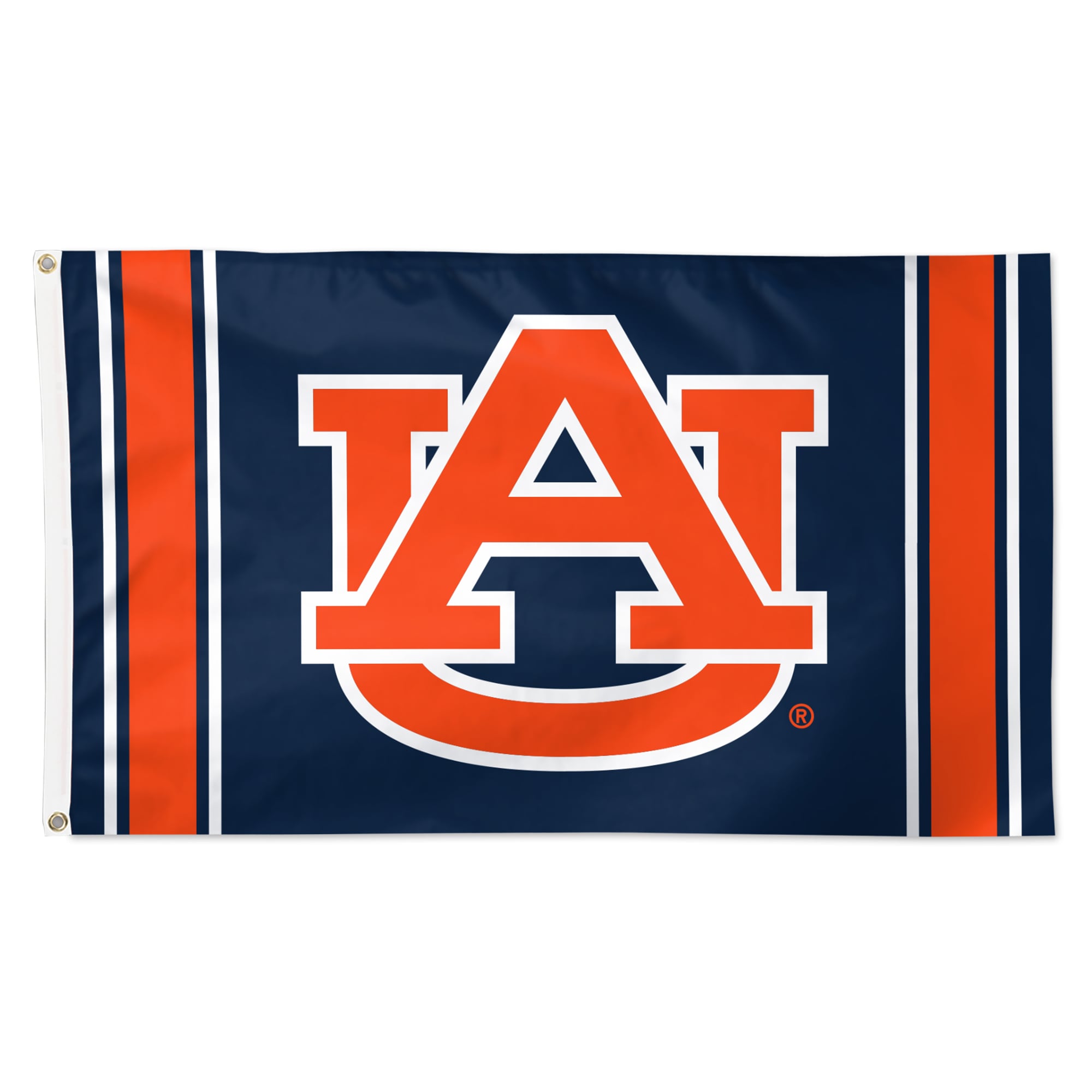 Drapeau de luxe à rayures verticales WinCraft Auburn Tigers 3' x 5' (91 x 152 cm) à une face