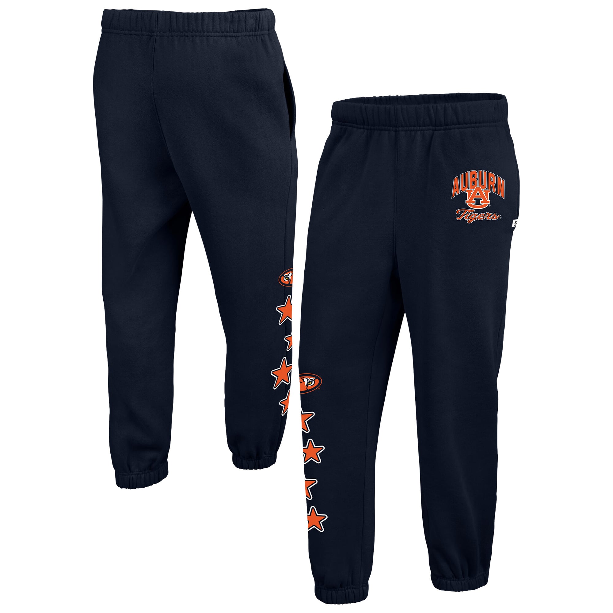 Women's '47  Navy Auburn Tigers Seeing Stars Venice Jogger Pants