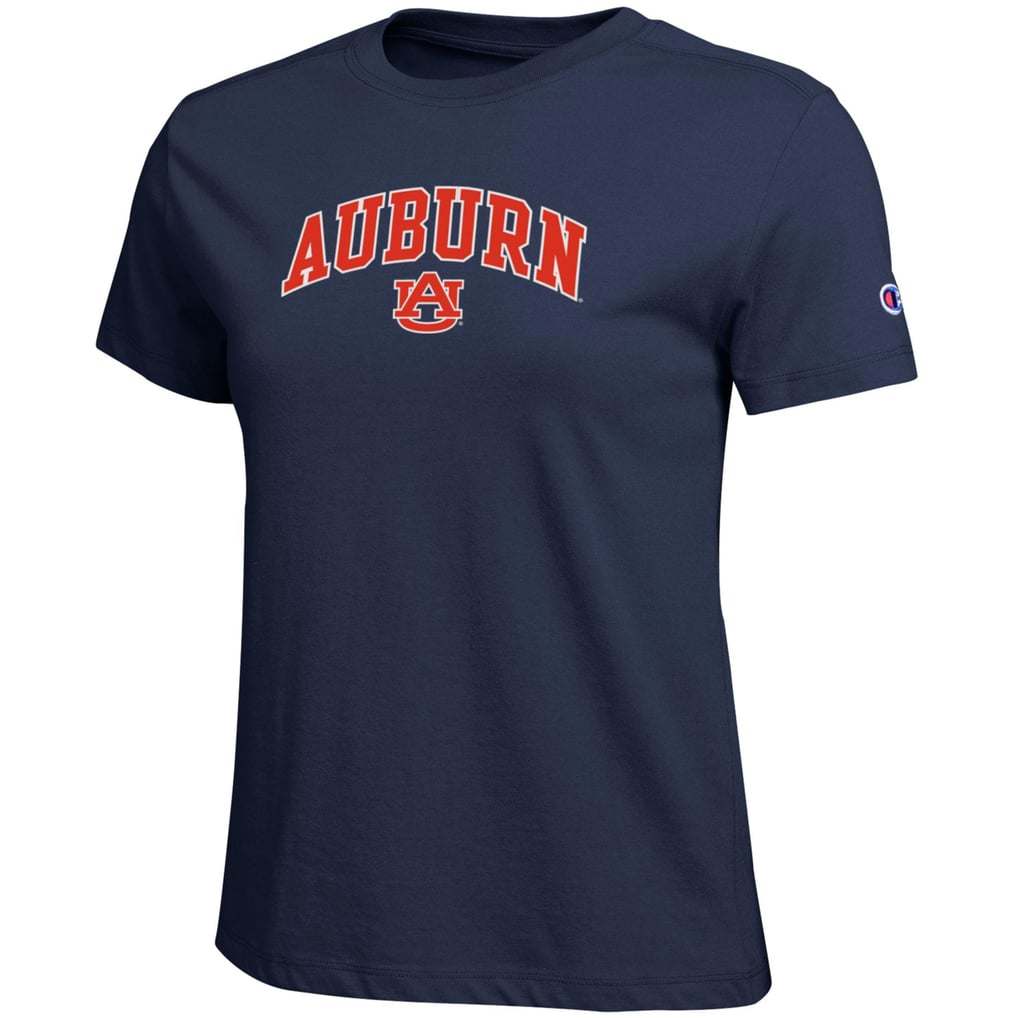 Women's Champion Navy Auburn Tigers Arched Over Logo T-Shirt