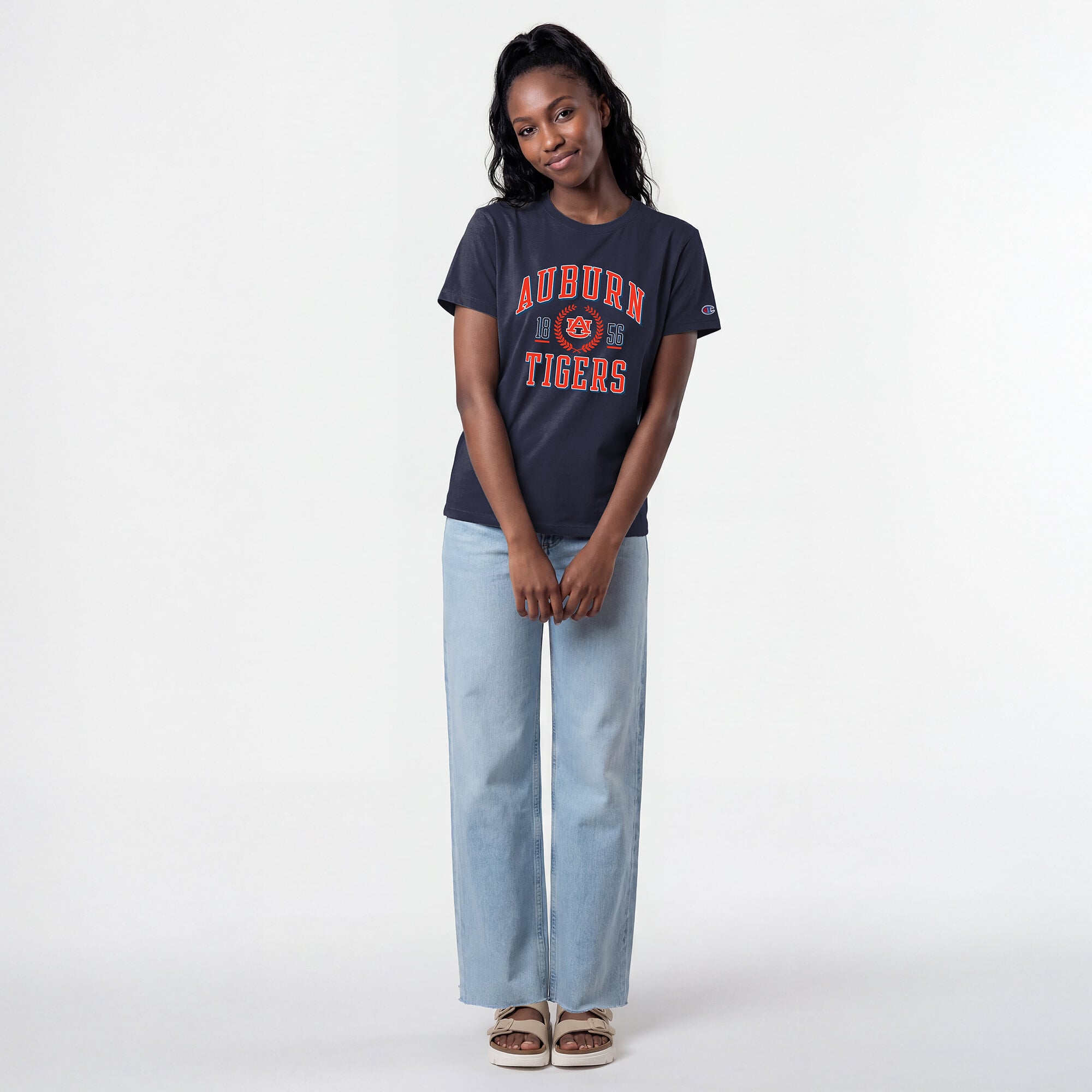 Women's Champion Navy Auburn Tigers Lifestyle T-Shirt