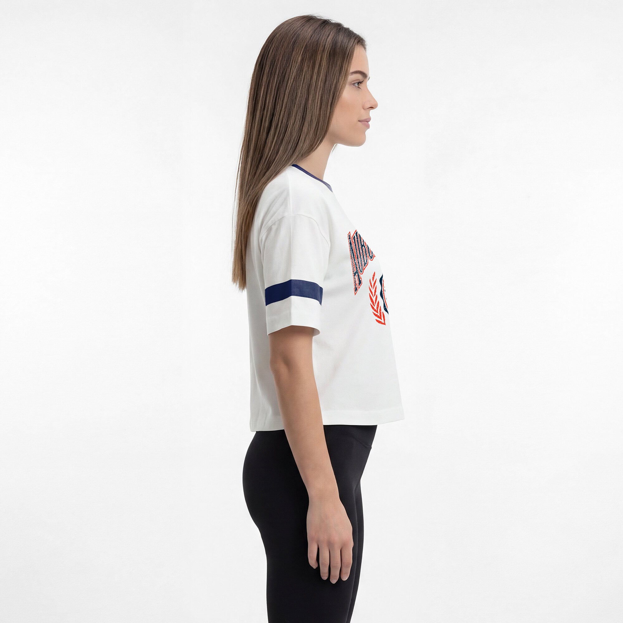 Women's Champion White Auburn Tigers Retro Oversized T-Shirt