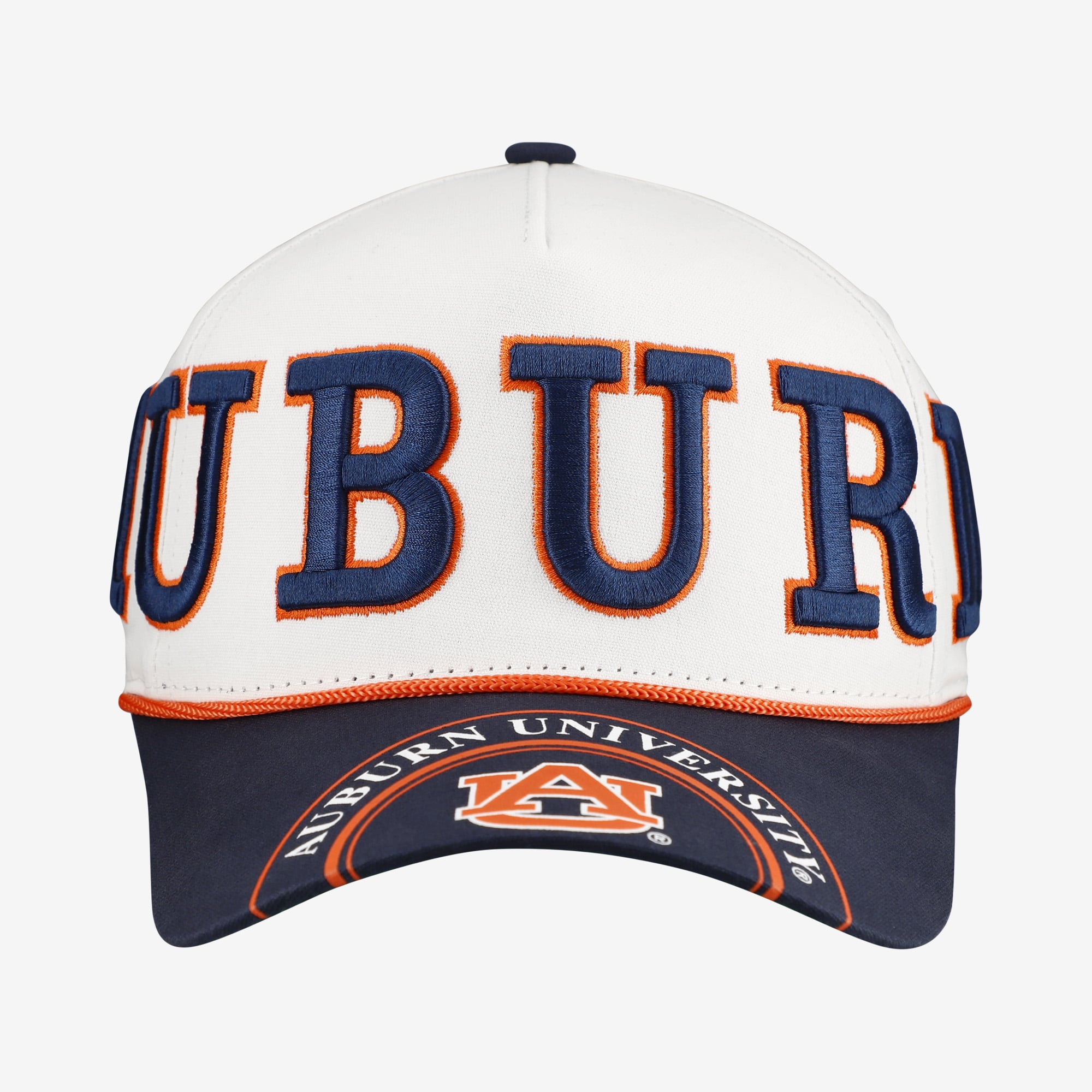 Casquette ajustable à cinq panneaux Auburn Tigers, modèle « Women's Gameday Social », blanche et marine