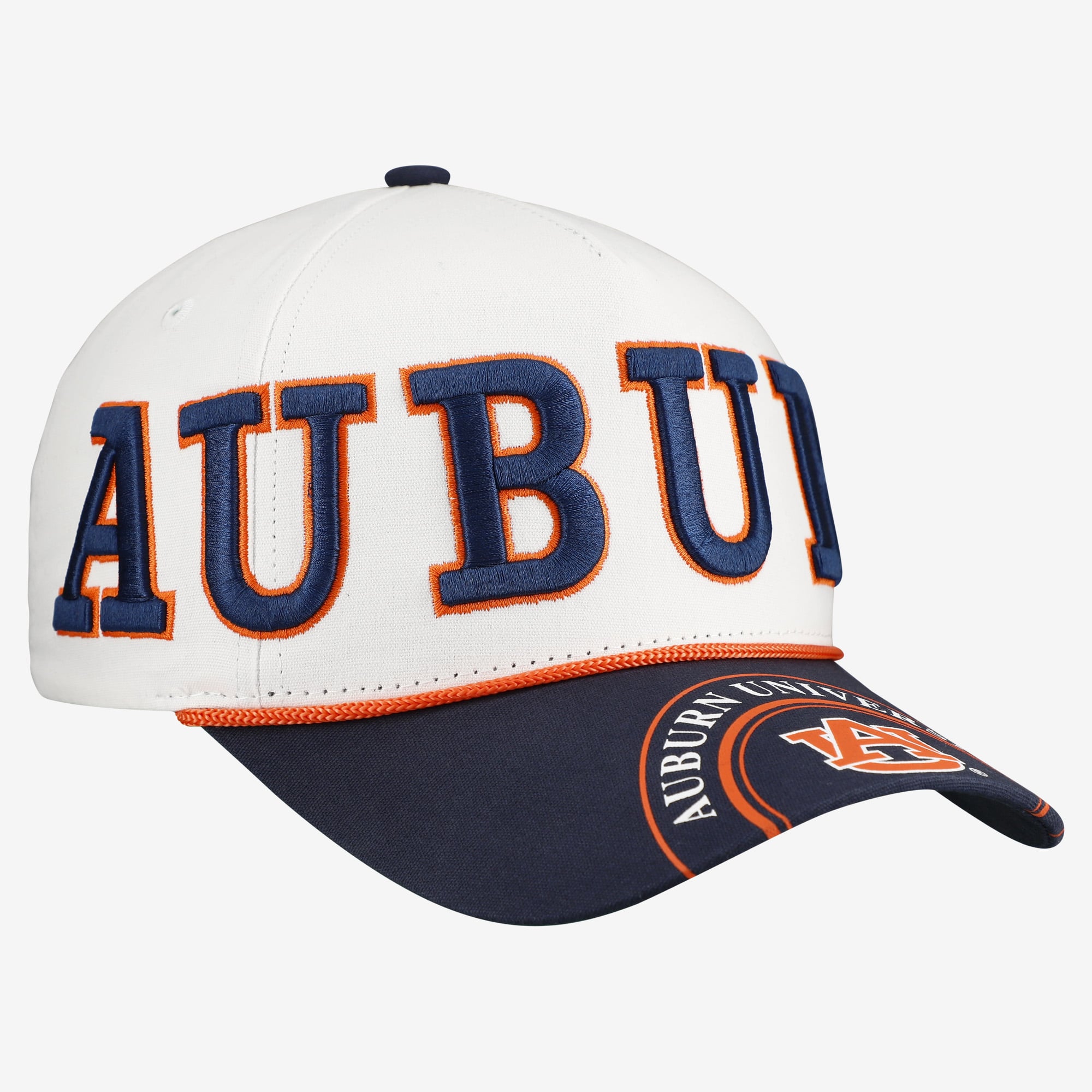 Casquette ajustable à cinq panneaux Auburn Tigers, modèle « Women's Gameday Social », blanche et marine