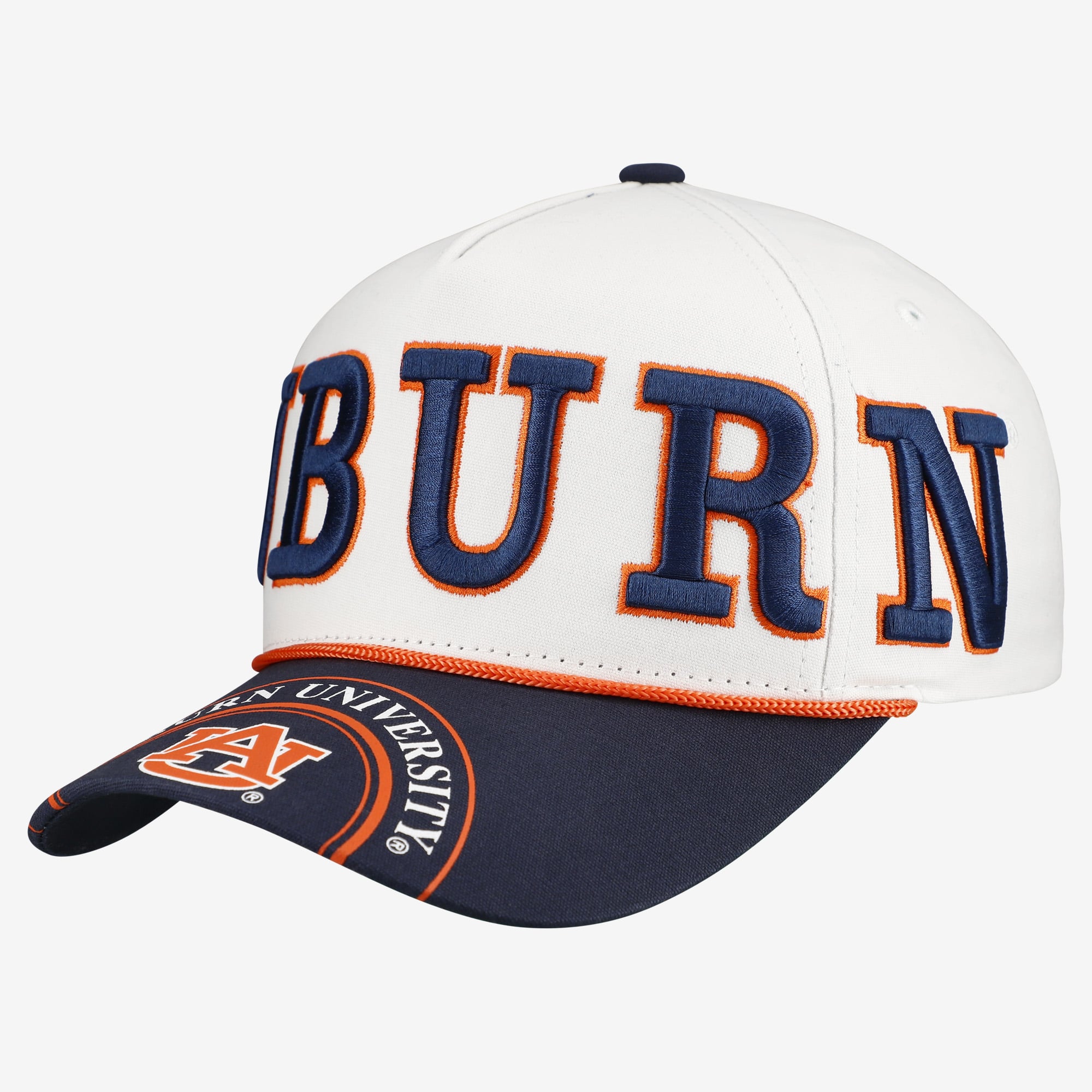Casquette ajustable à cinq panneaux Auburn Tigers, modèle « Women's Gameday Social », blanche et marine