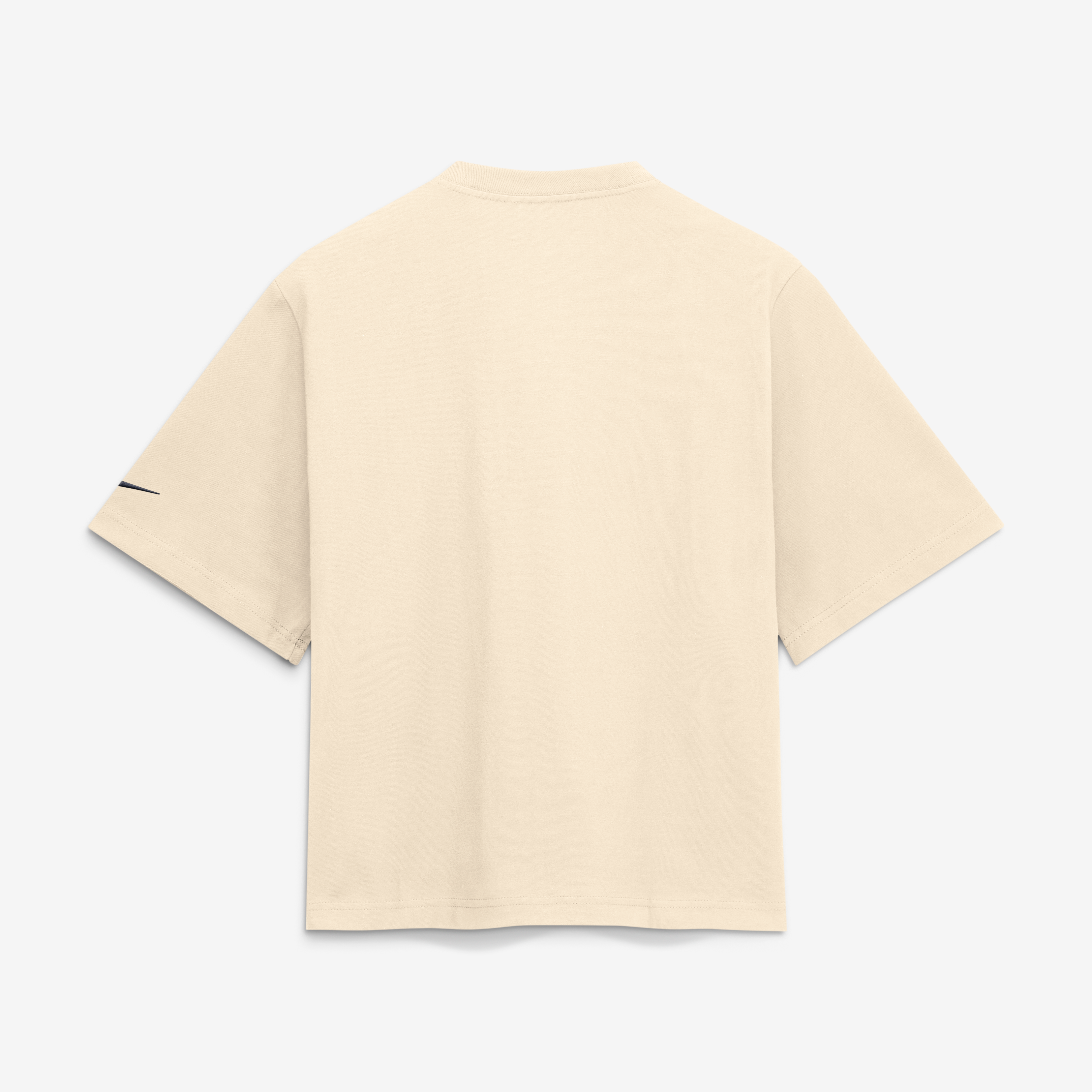 T-shirt Nike Auburn Tigers naturel pour femme, coupe carrée et poche
