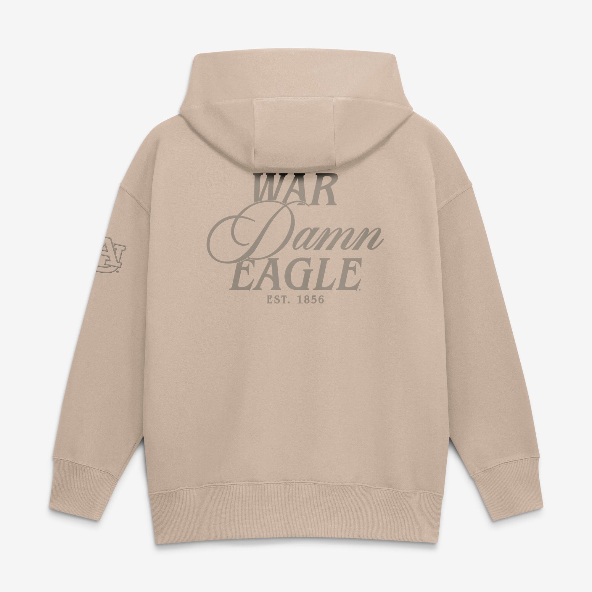Women's Nike Tan Auburn Tigers Neutral Stance Phoenix Fleece Oversized Hoodie
