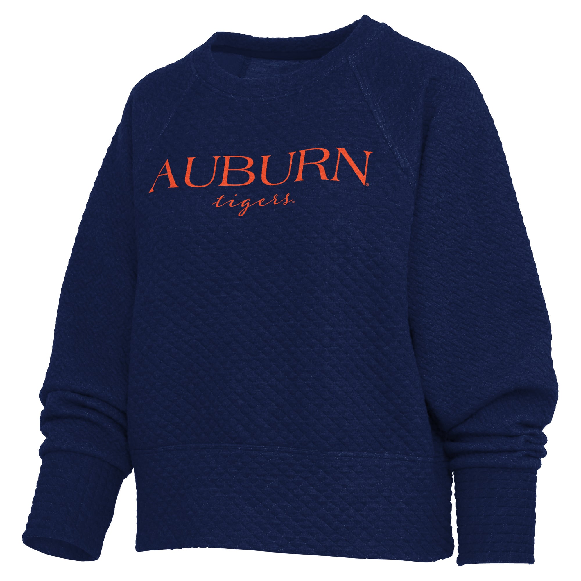Sweat-shirt matelassé Nova bleu marine Auburn Tigers Champagne de Pressbox pour femme