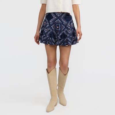 Auburn Tigers Smith & Quinn Women's Avery Bandana Print Skort - Navy