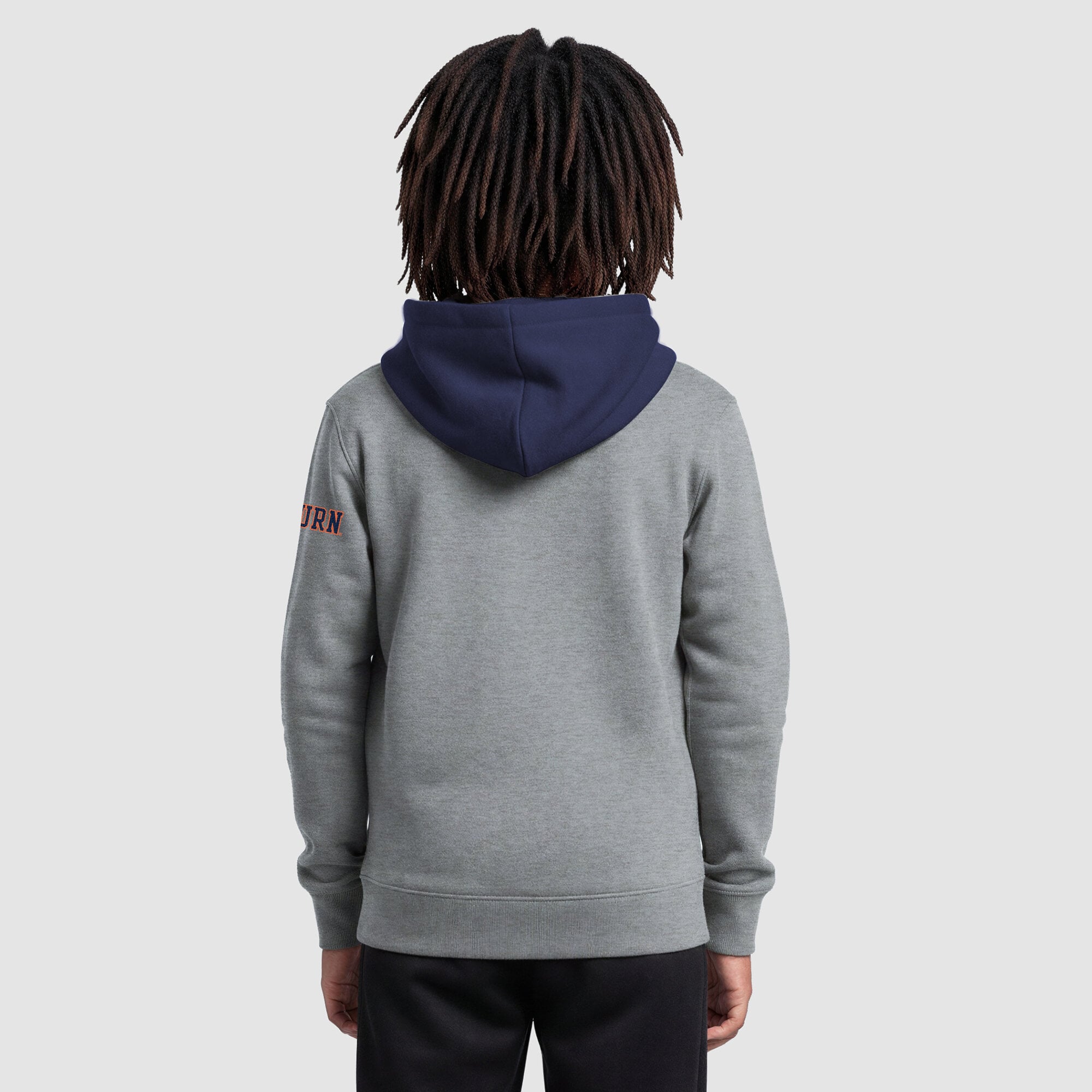 Youth Champion Heather Gray Auburn Tigers Fleece Hoodie