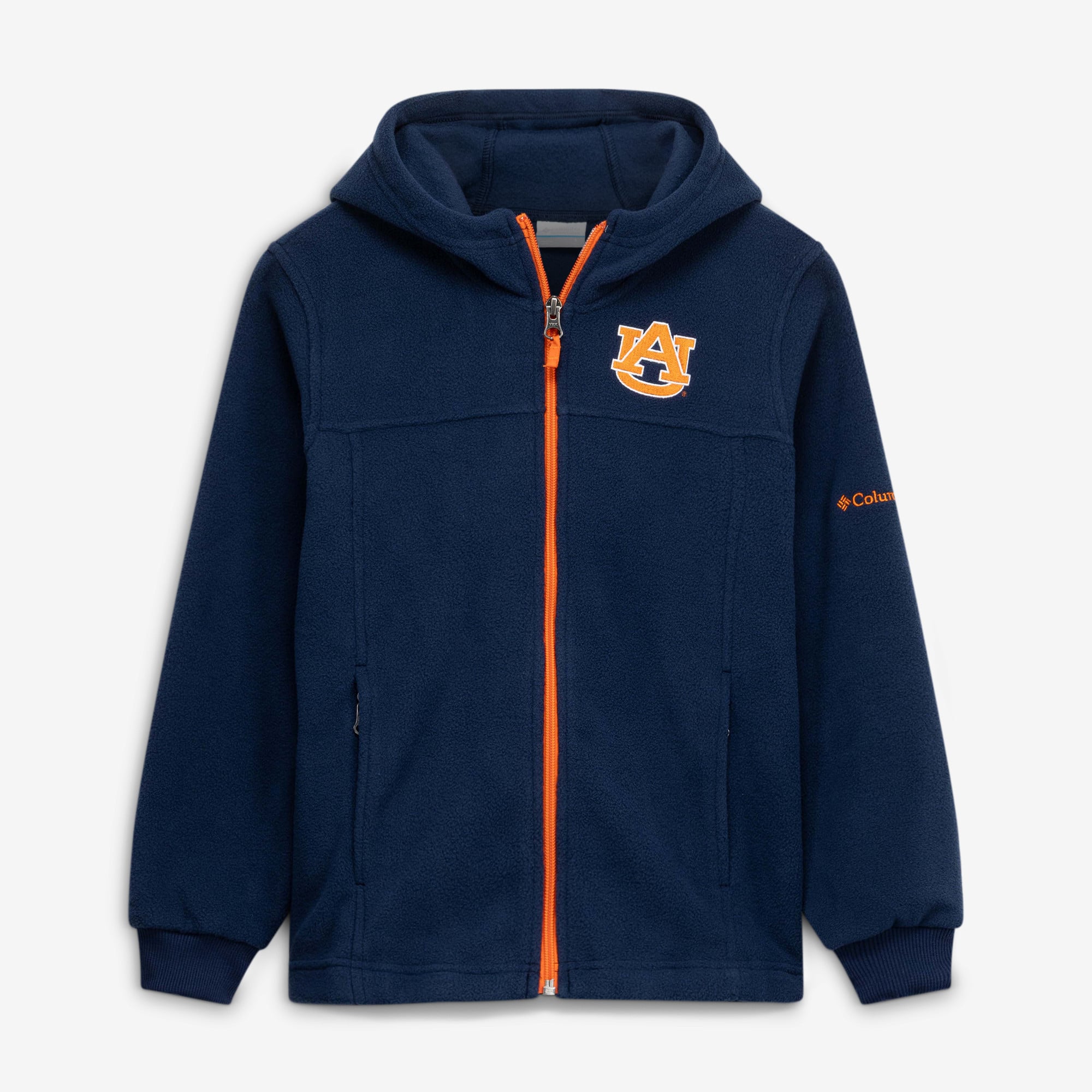 Sweat à capuche zippé en polaire Columbia Blue Auburn Tigers pour jeunes