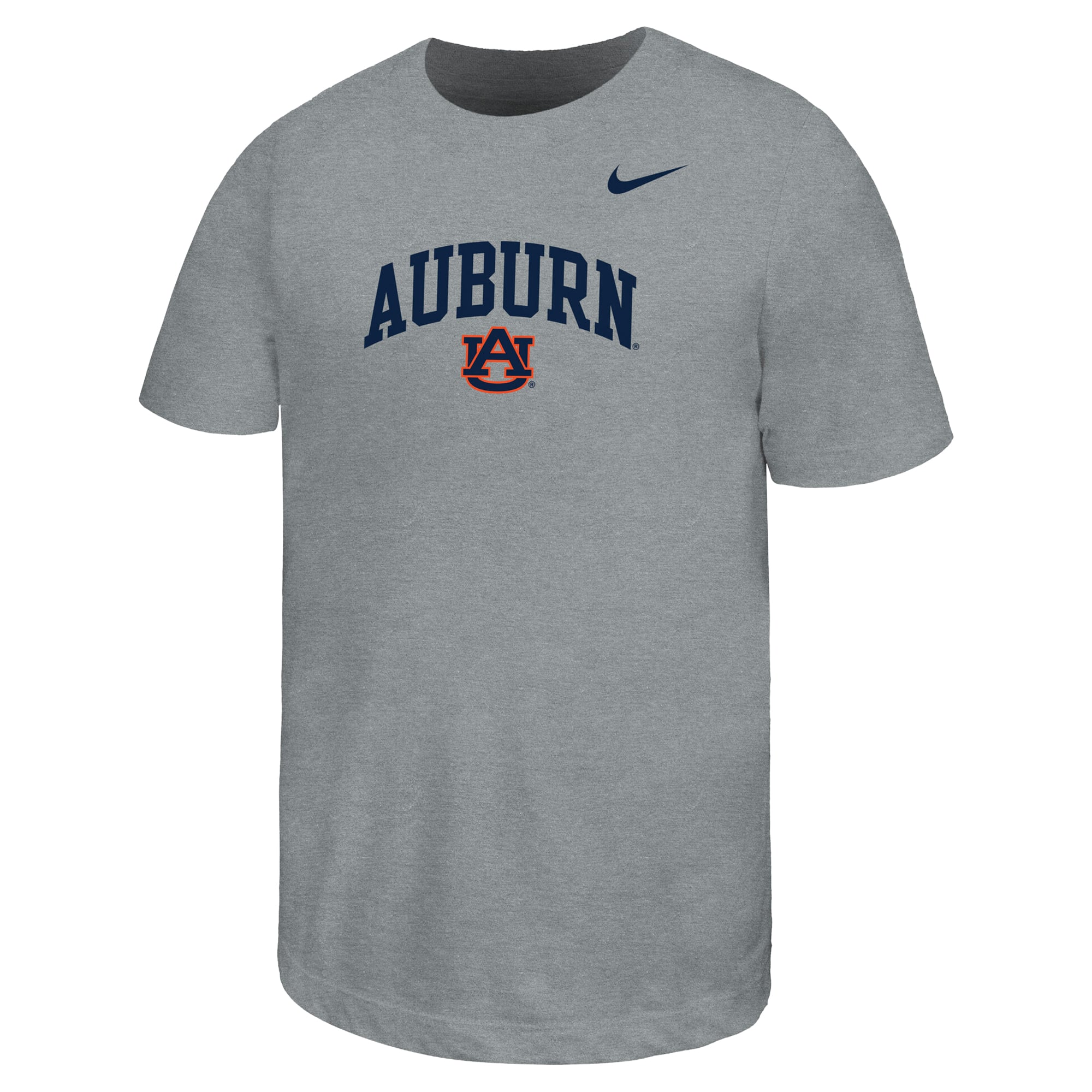 T-shirt Nike pour enfant, gris chiné, Auburn Tigers, logo arqué