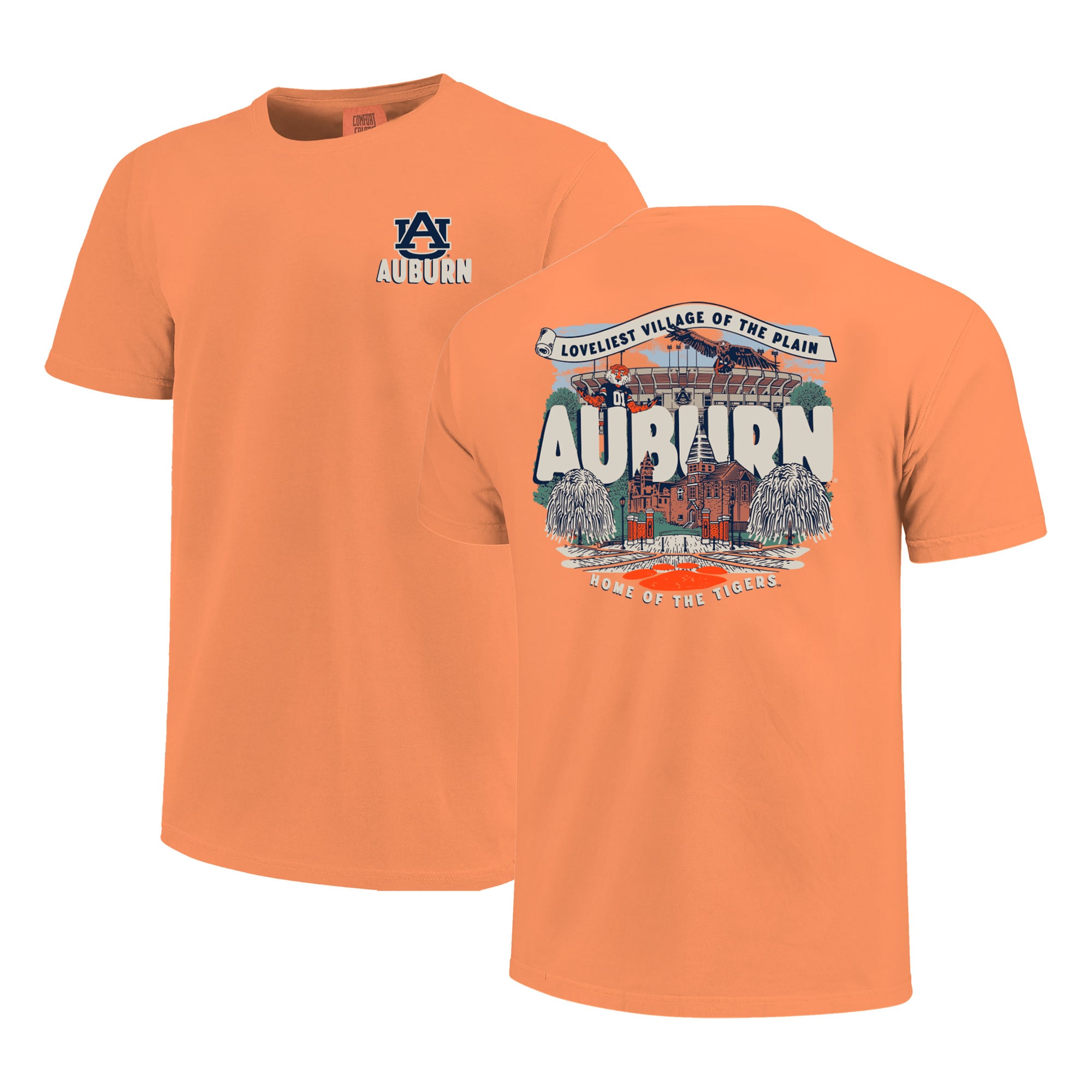 T-shirt jeunesse Orange Auburn Tigers - Scène du campus local