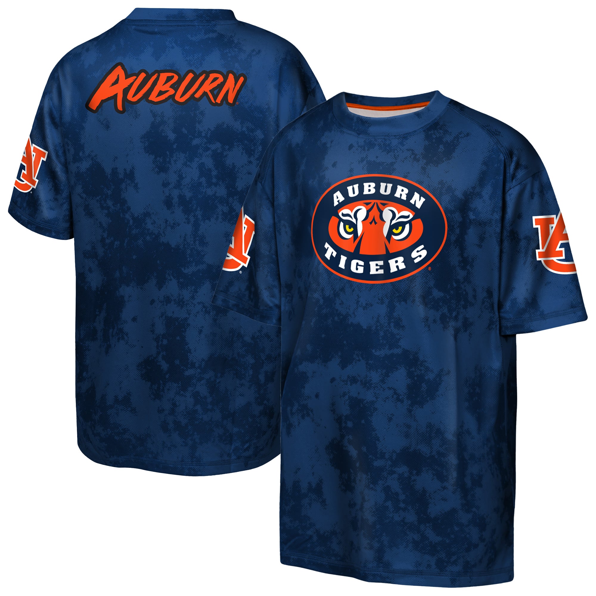 T-shirt sublimé Outerstuff bleu marine Auburn Tigers pour jeunes, style hors-jeu