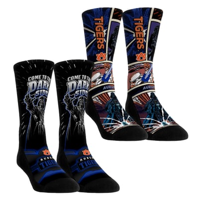  Auburn Tigers Rock Em Youth Star Wars Empire Two-Pack Crew Socks Set - Blue