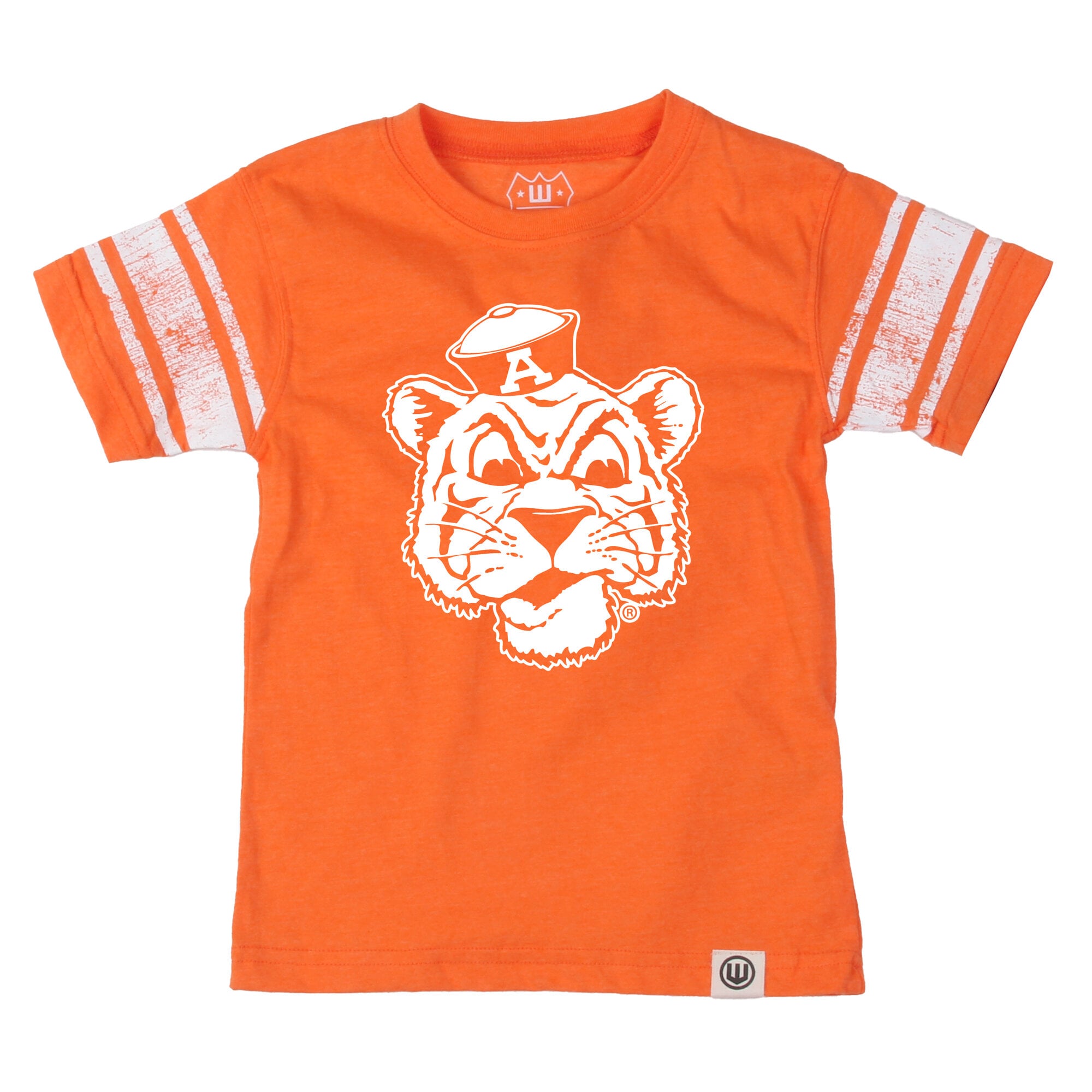 T-shirt de football américain Wes & Willy Orange Auburn Tigers pour jeunes